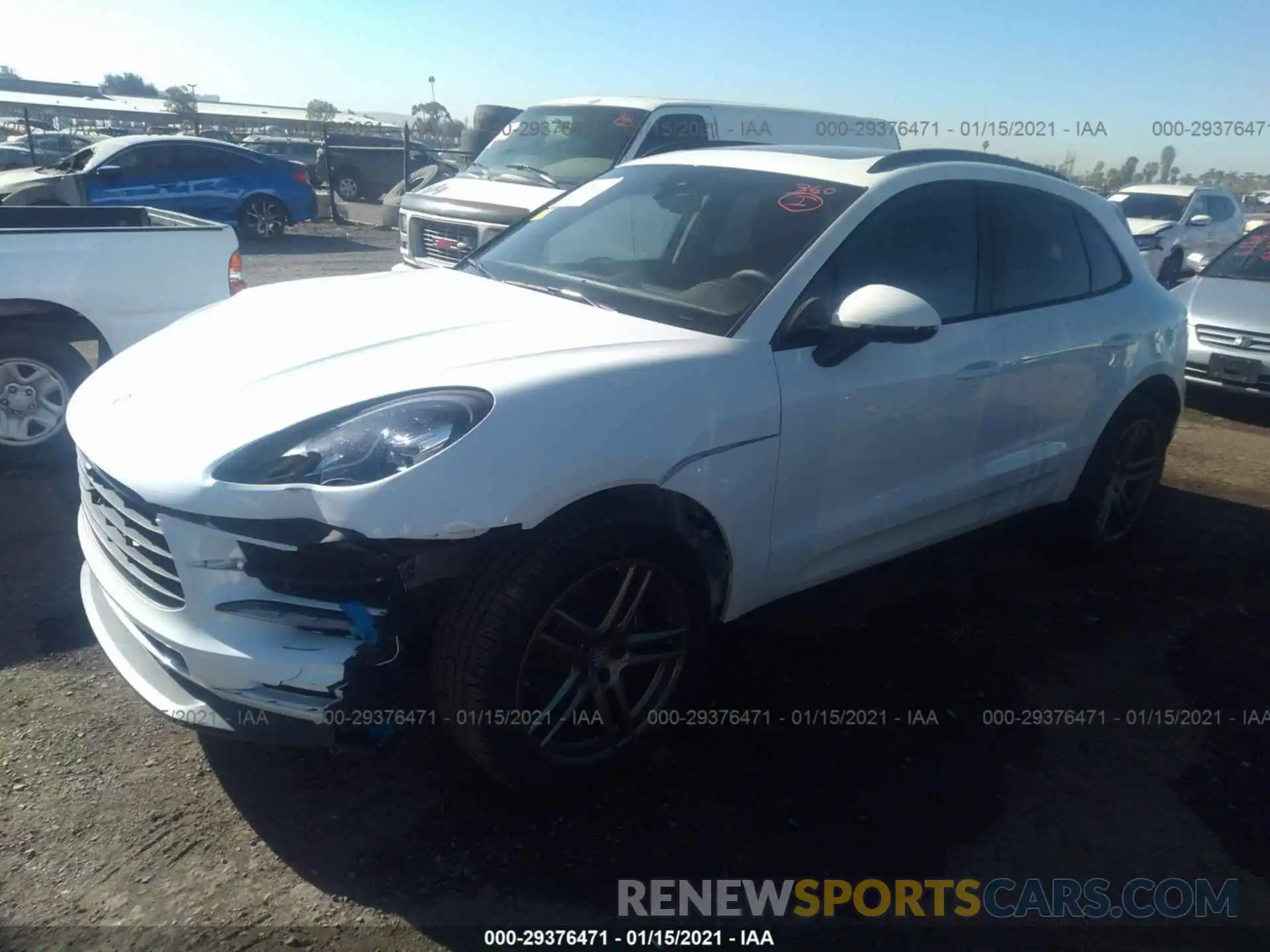 2 Photograph of a damaged car WP1AA2A51LLB01816 PORSCHE MACAN 2020