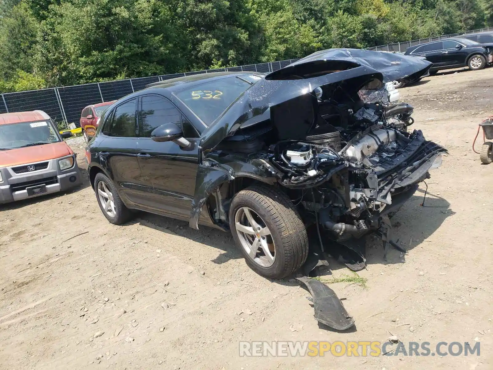 1 Photograph of a damaged car WP1AA2A51LLB05560 PORSCHE MACAN 2020