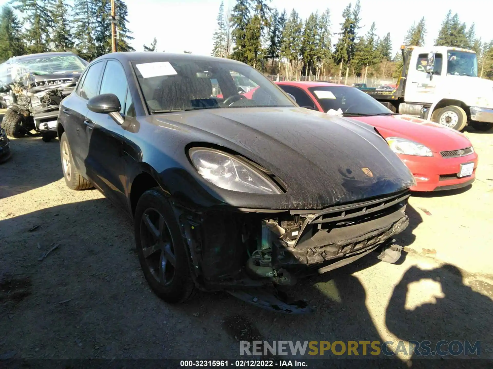 1 Photograph of a damaged car WP1AA2A51LLB05753 PORSCHE MACAN 2020