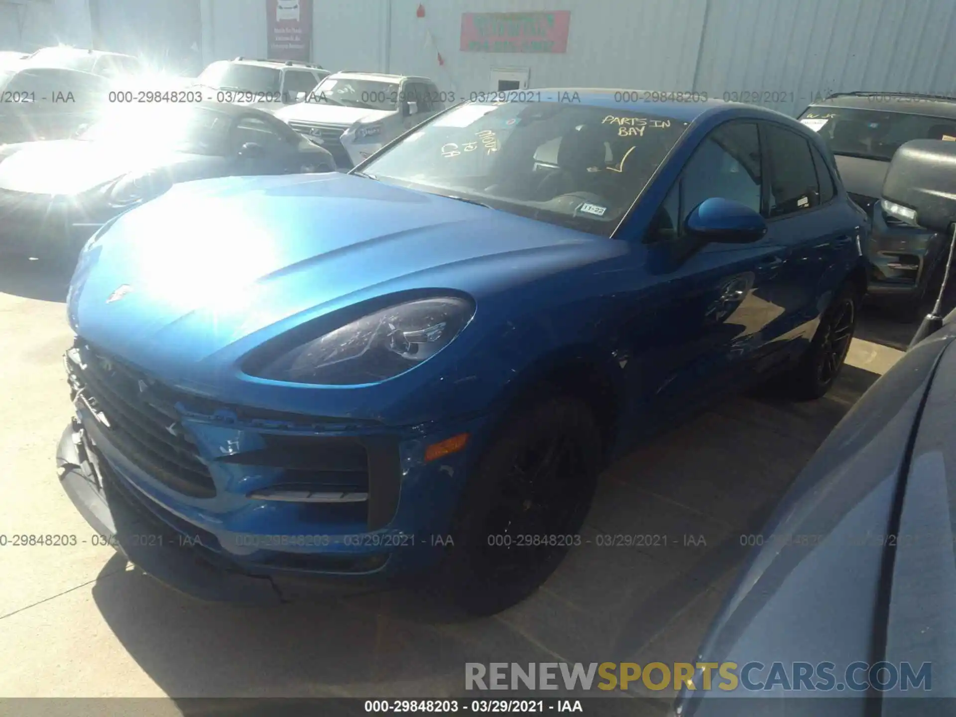 2 Photograph of a damaged car WP1AA2A51LLB09432 PORSCHE MACAN 2020