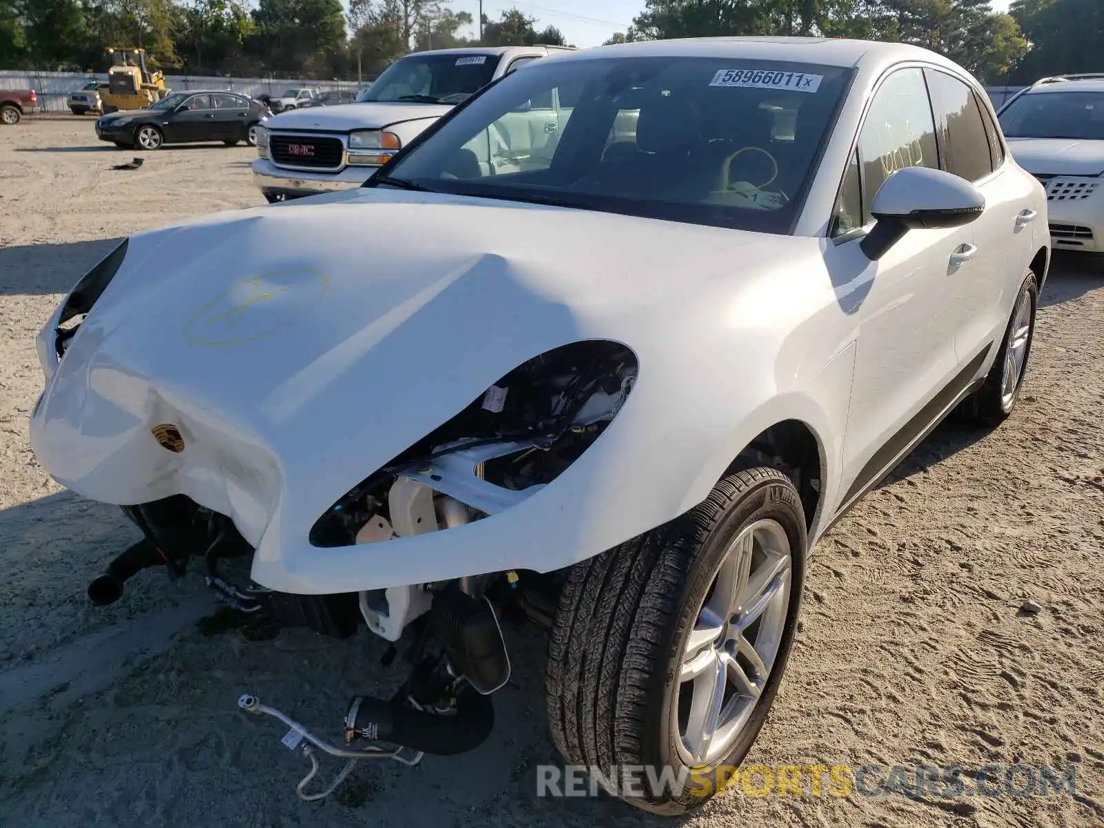 2 Photograph of a damaged car WP1AA2A52LLB10105 PORSCHE MACAN 2020