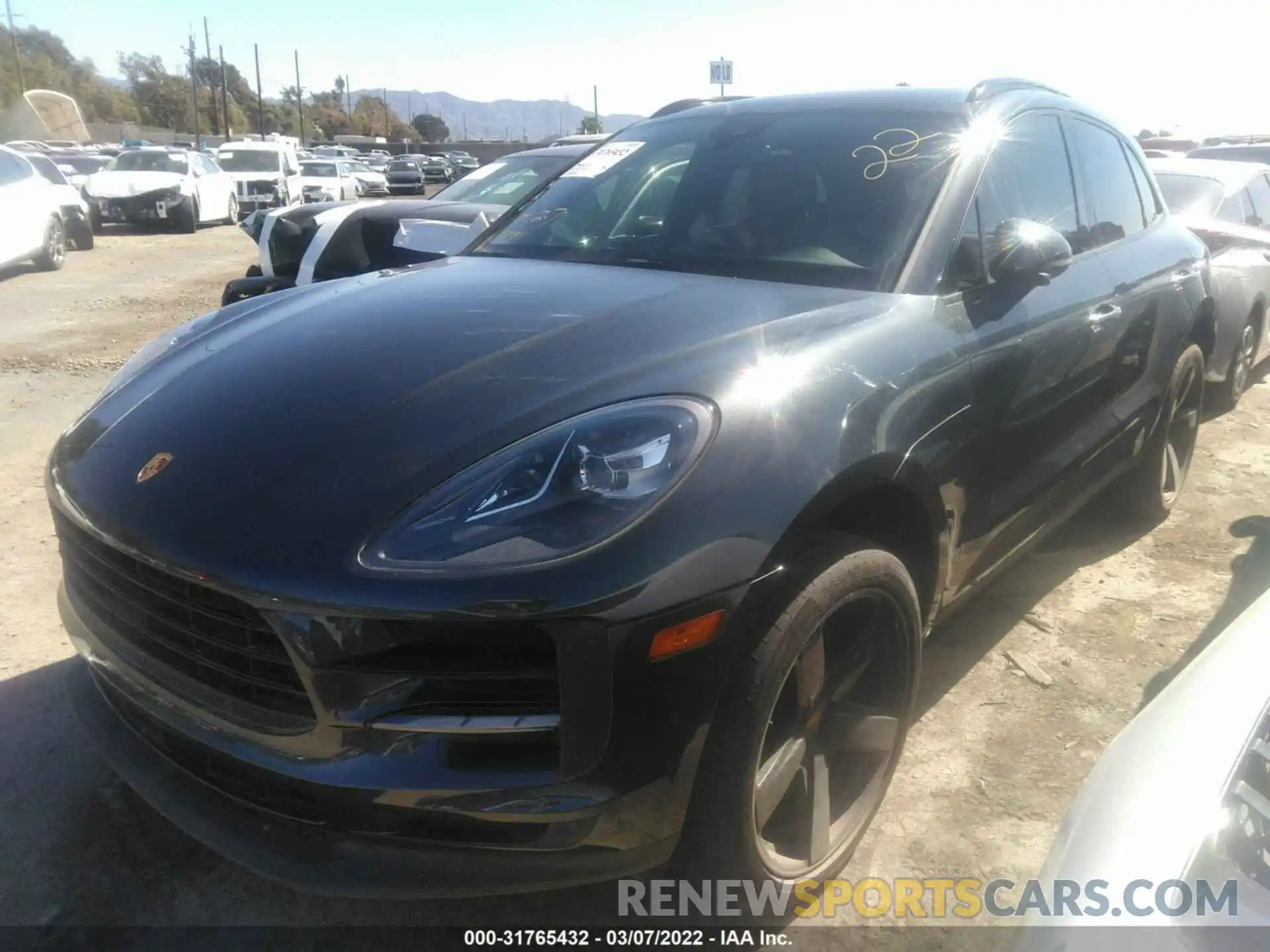 2 Photograph of a damaged car WP1AA2A53LLB03308 PORSCHE MACAN 2020