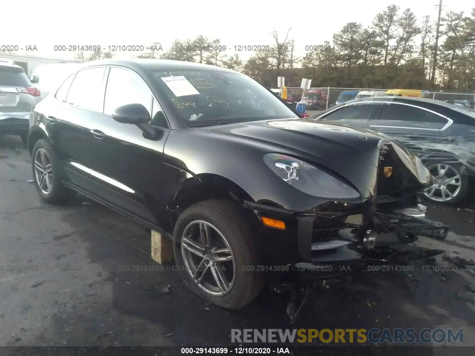 1 Photograph of a damaged car WP1AA2A53LLB14874 PORSCHE MACAN 2020