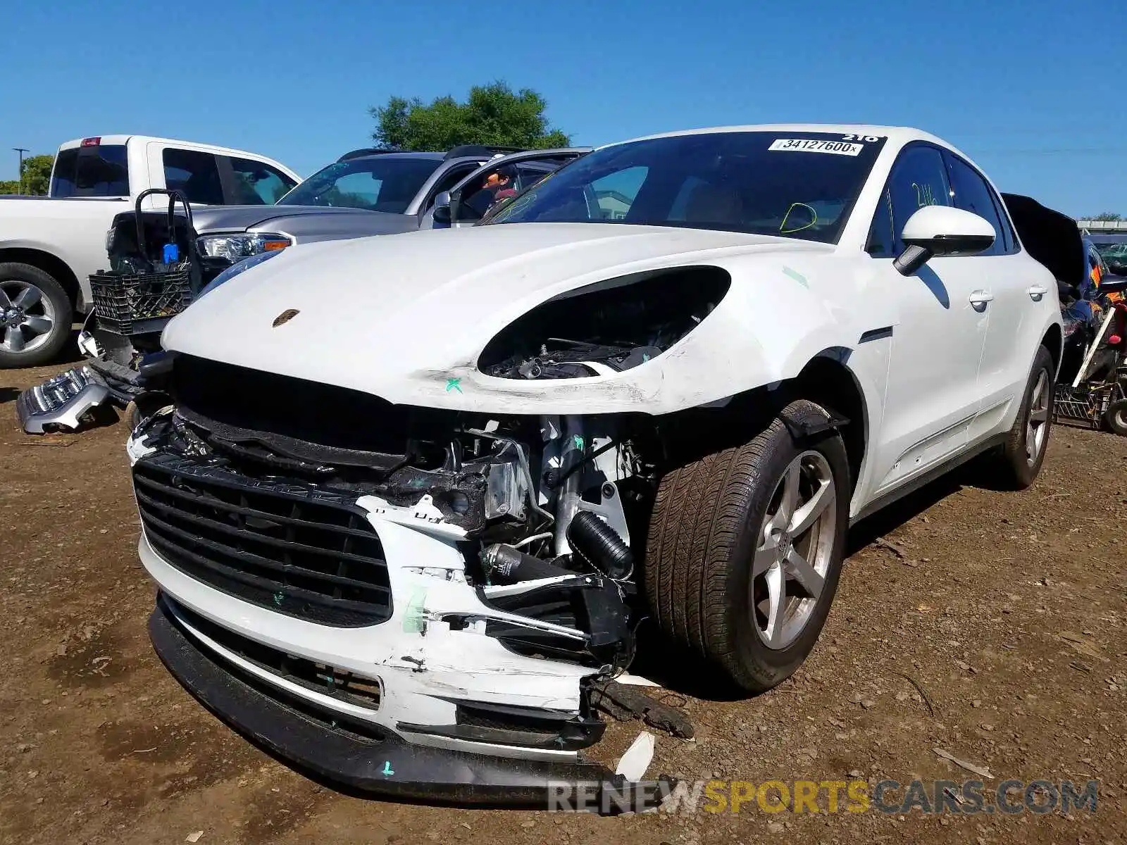 2 Photograph of a damaged car WP1AA2A54LLB02037 PORSCHE MACAN 2020