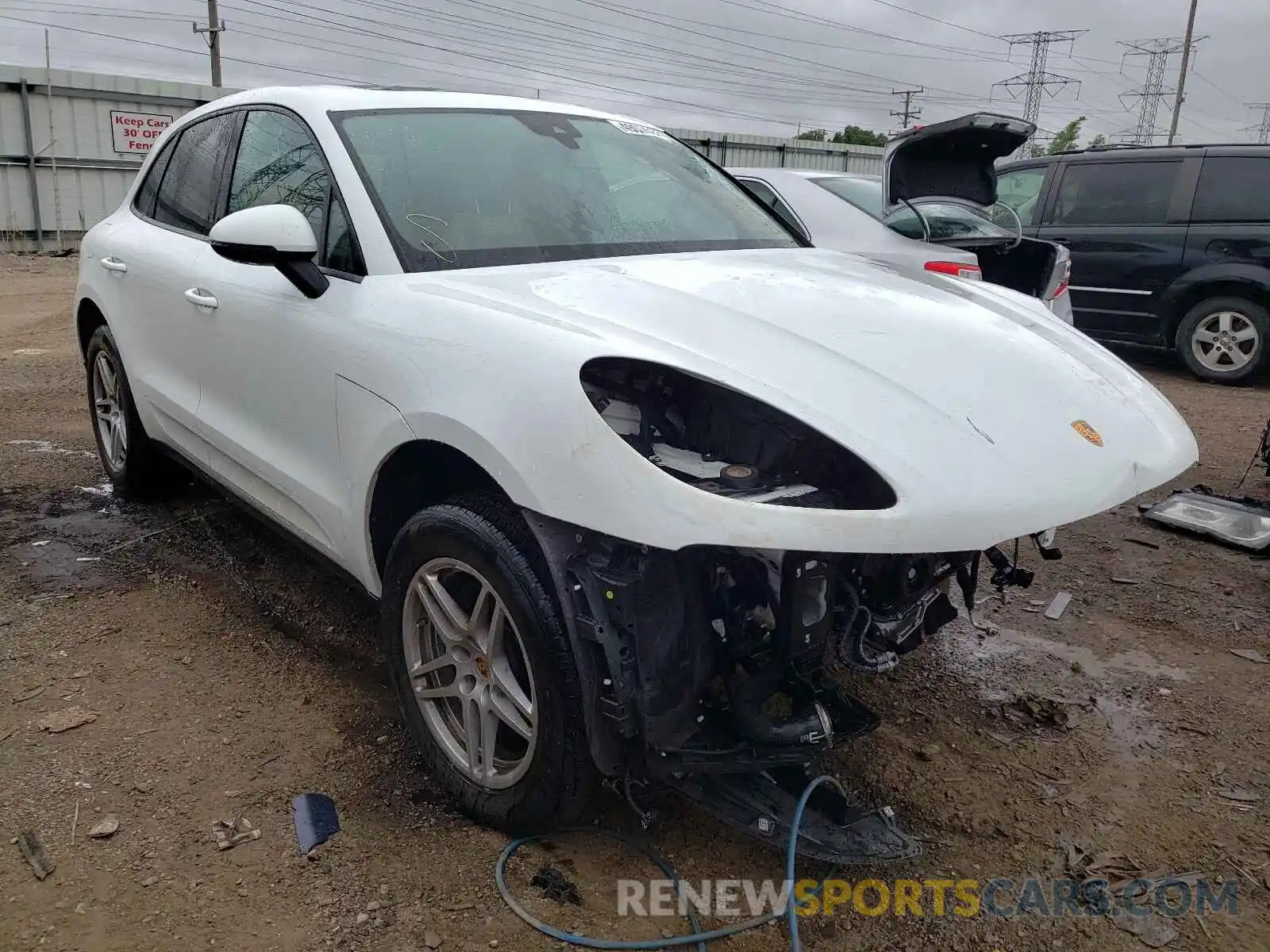 1 Photograph of a damaged car WP1AA2A54LLB02488 PORSCHE MACAN 2020