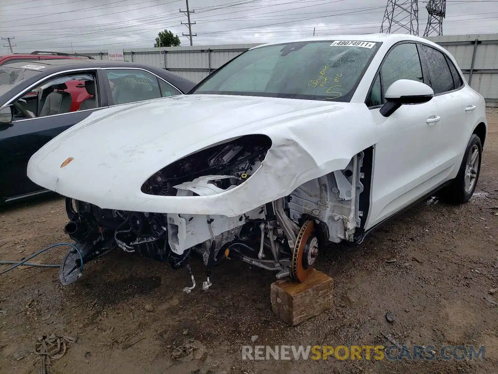 2 Photograph of a damaged car WP1AA2A54LLB02488 PORSCHE MACAN 2020