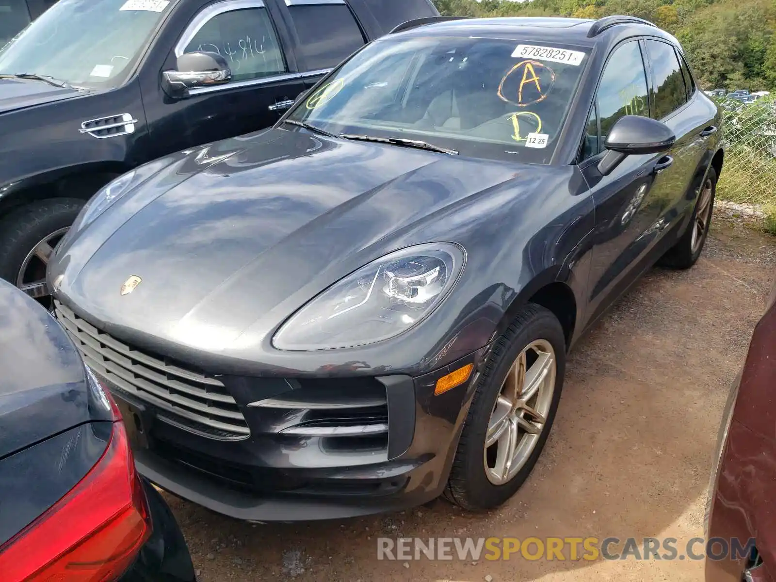 2 Photograph of a damaged car WP1AA2A54LLB13698 PORSCHE MACAN 2020