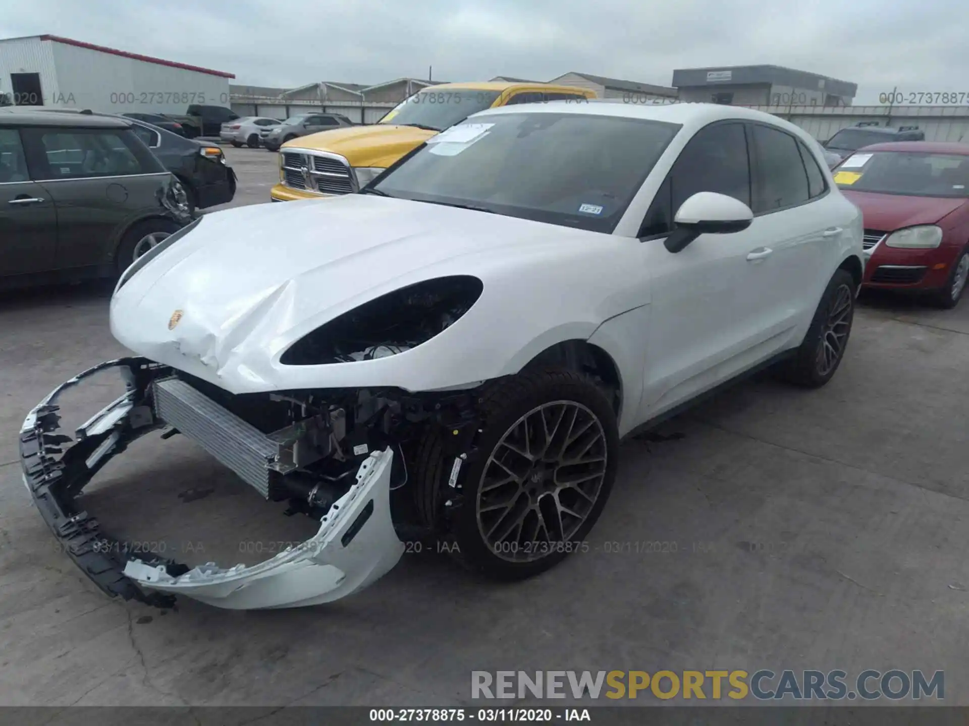 2 Photograph of a damaged car WP1AA2A55LLB03729 PORSCHE MACAN 2020