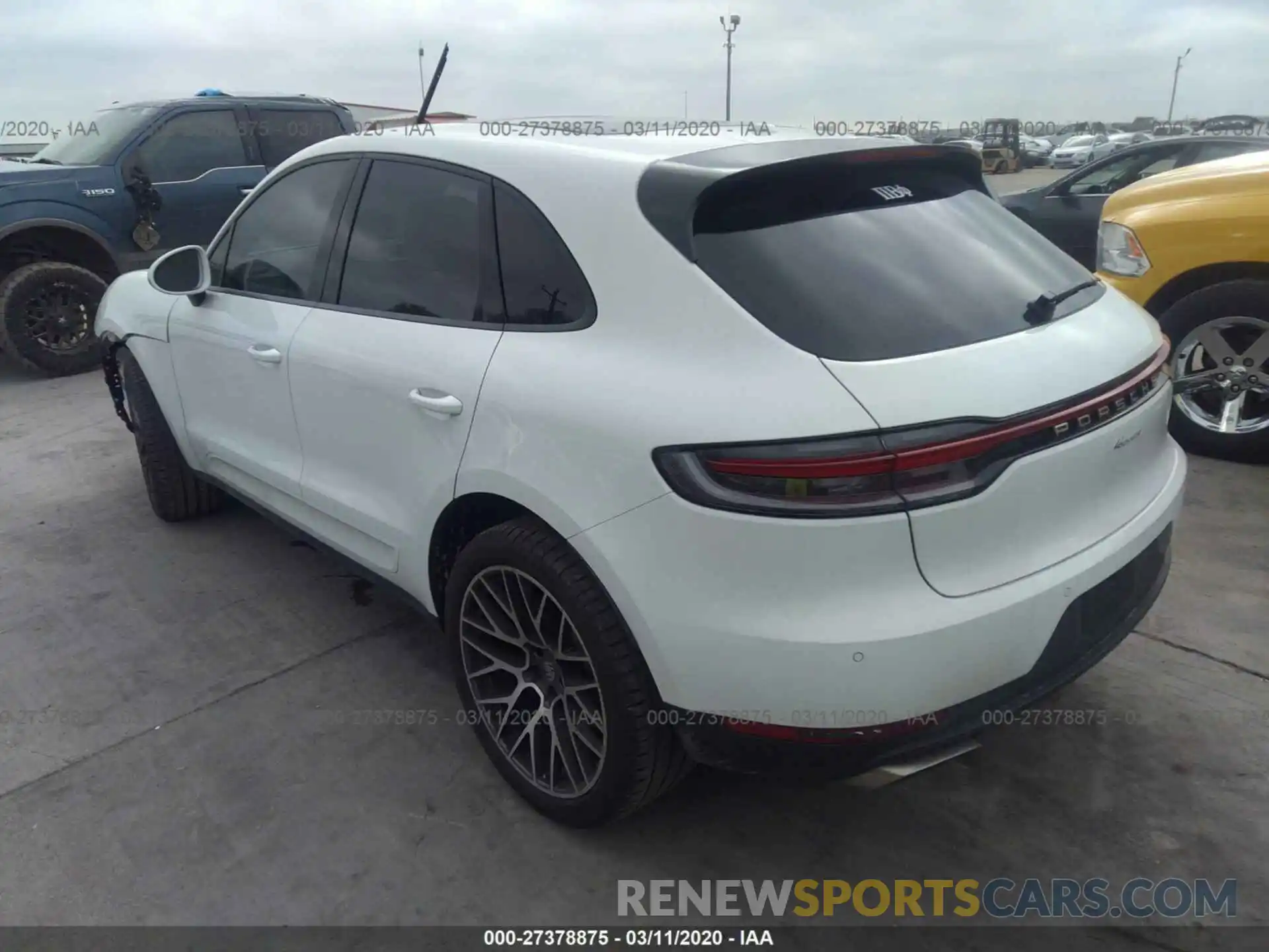 3 Photograph of a damaged car WP1AA2A55LLB03729 PORSCHE MACAN 2020