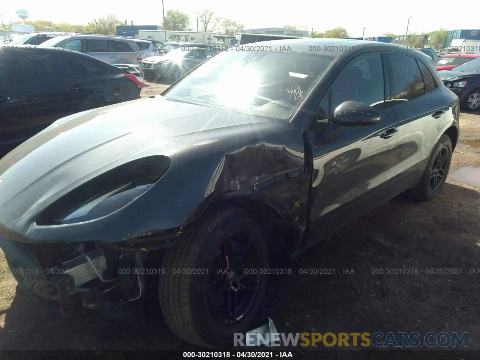 2 Photograph of a damaged car WP1AA2A55LLB08686 PORSCHE MACAN 2020