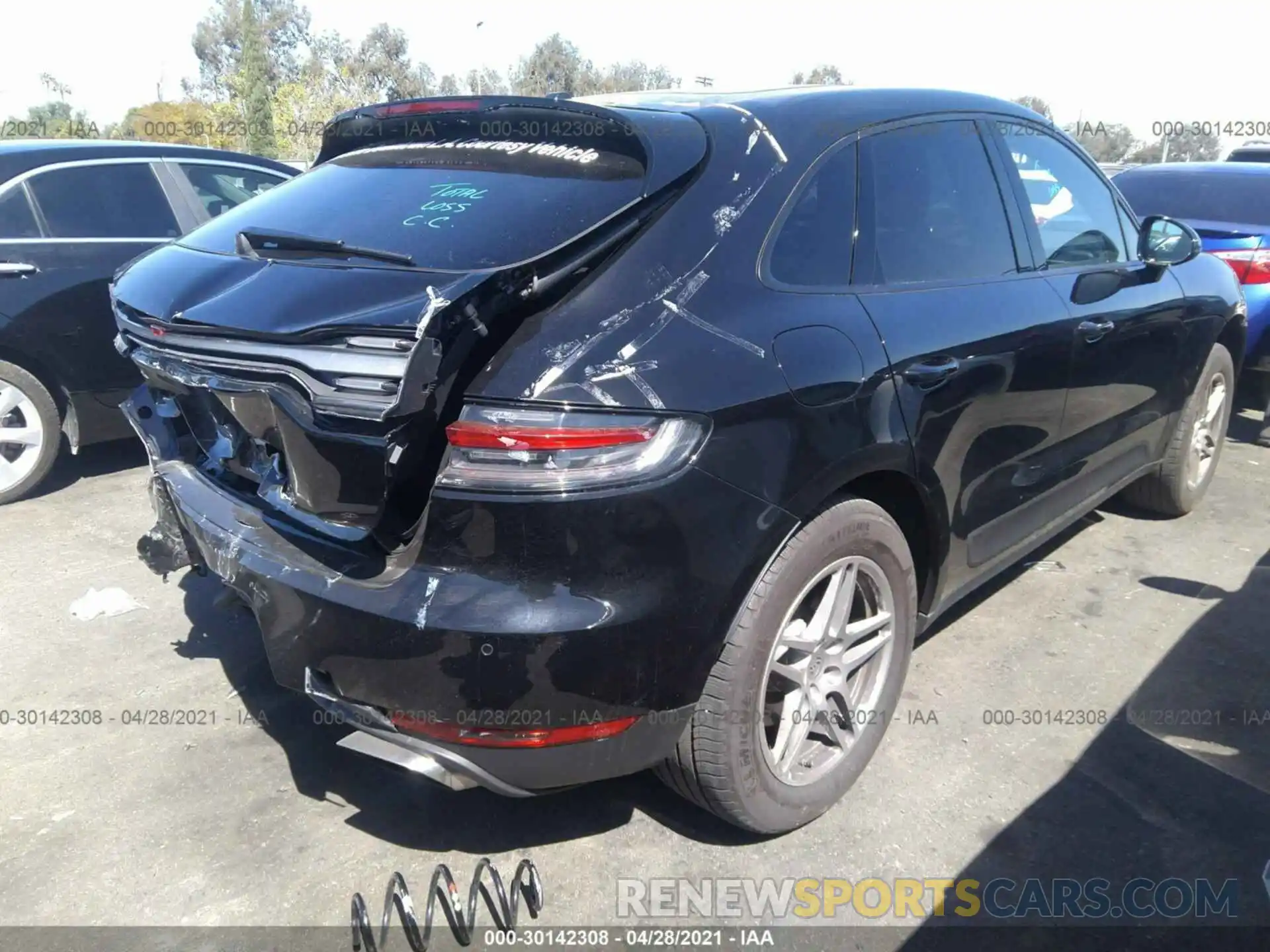 4 Photograph of a damaged car WP1AA2A55LLB10583 PORSCHE MACAN 2020