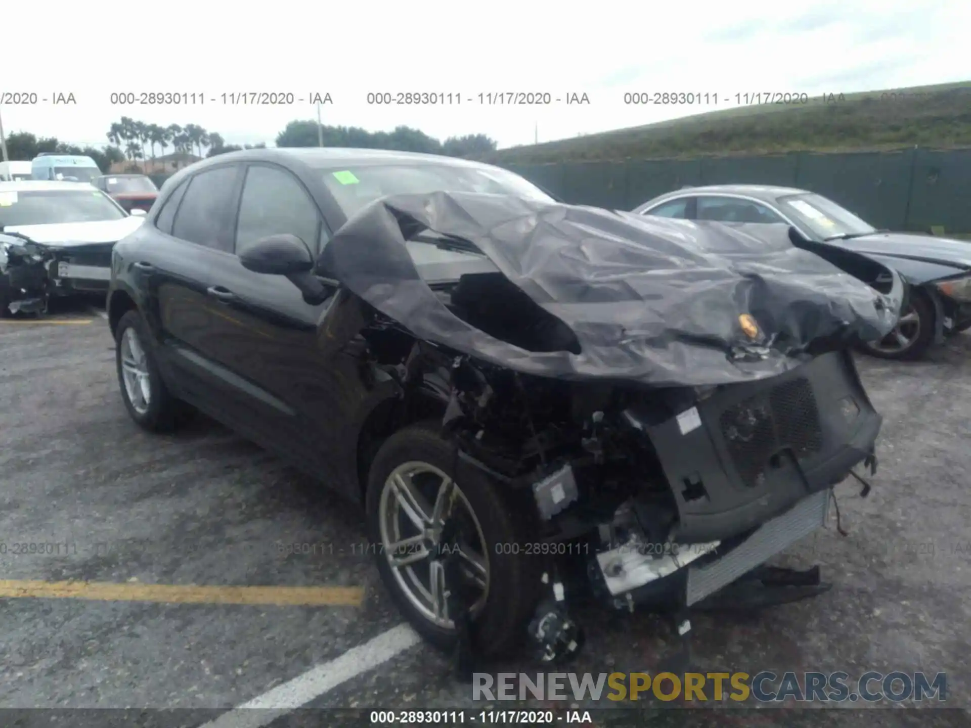 1 Photograph of a damaged car WP1AA2A55LLB13063 PORSCHE MACAN 2020