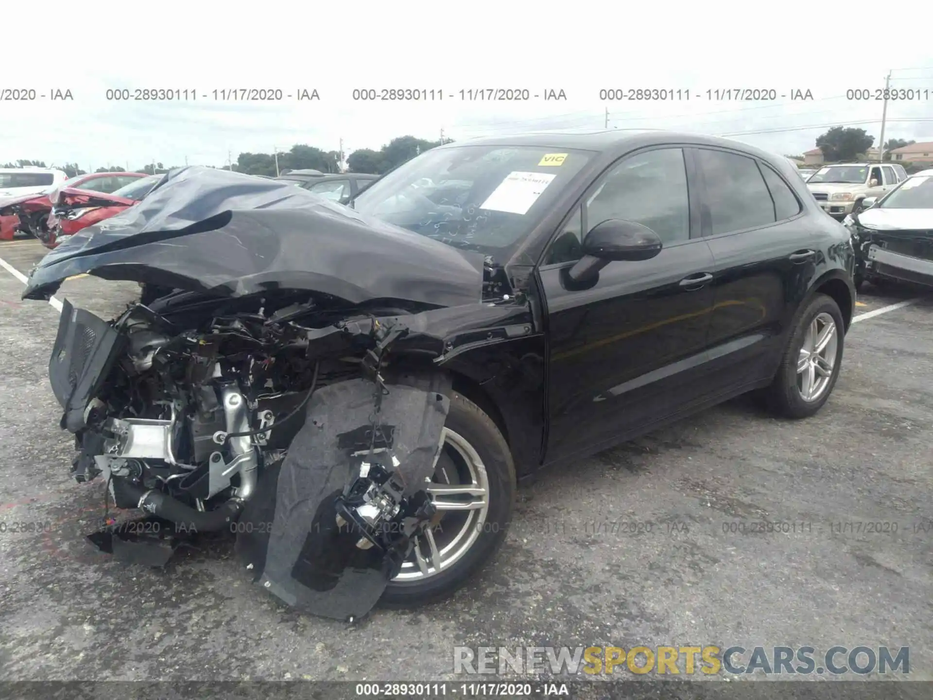 2 Photograph of a damaged car WP1AA2A55LLB13063 PORSCHE MACAN 2020