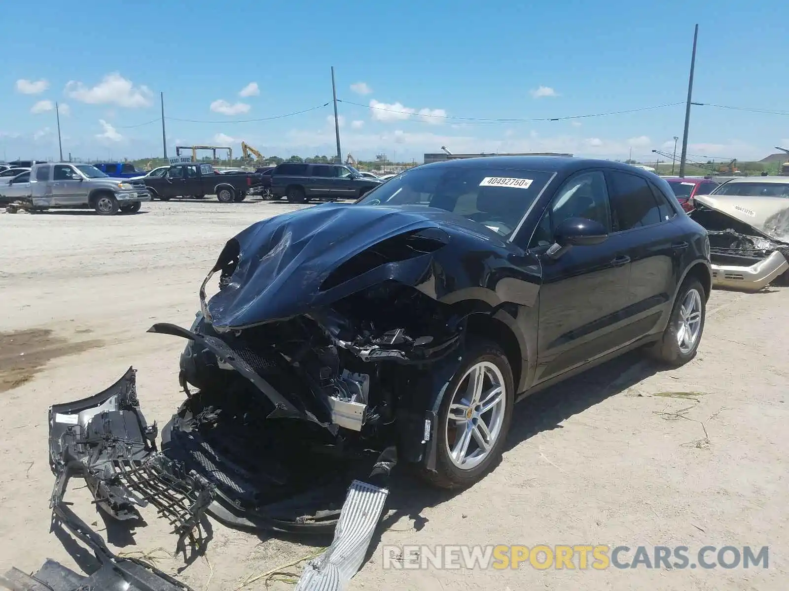 2 Photograph of a damaged car WP1AA2A56LLB05568 PORSCHE MACAN 2020