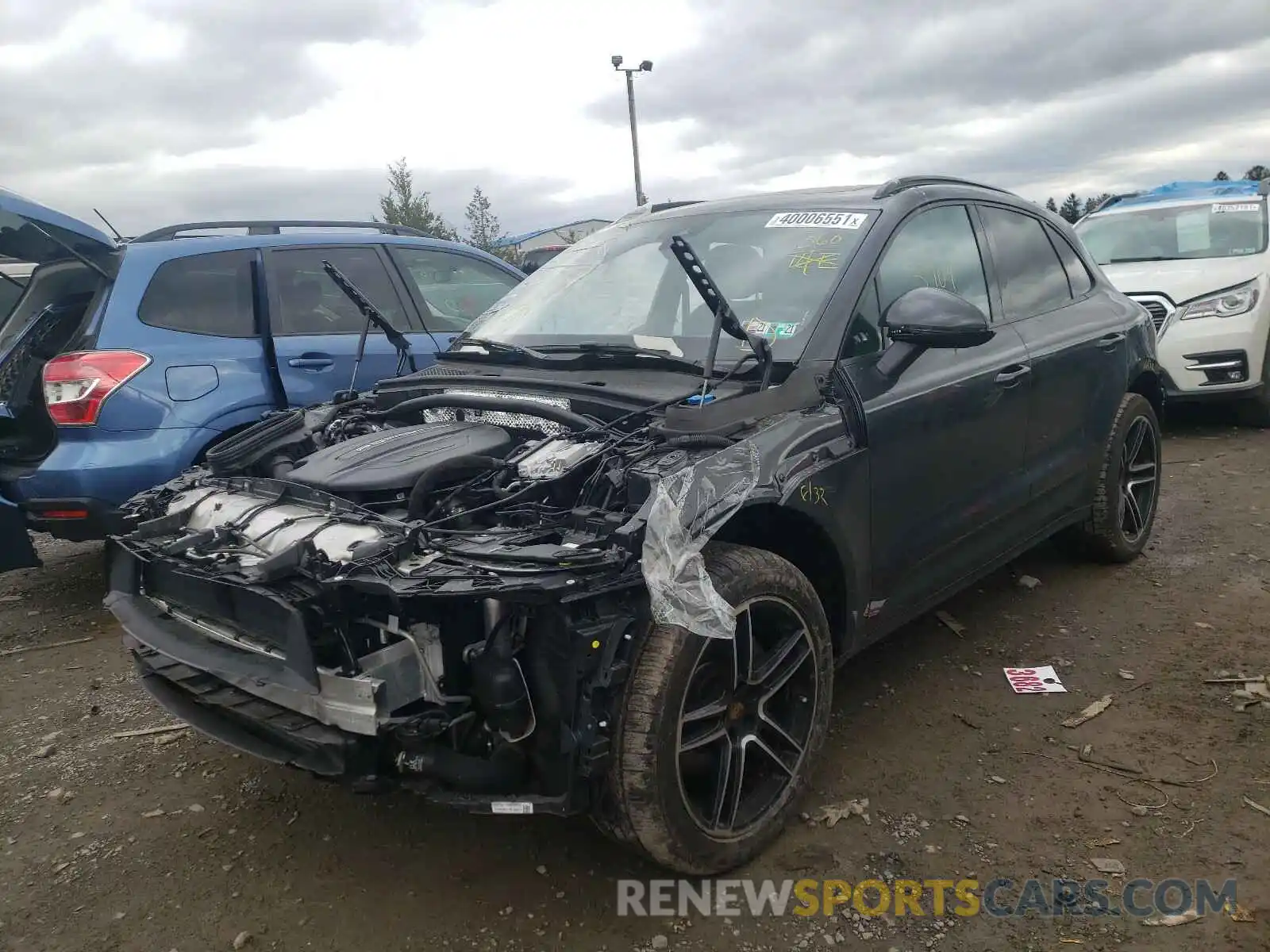 2 Photograph of a damaged car WP1AA2A56LLB15128 PORSCHE MACAN 2020