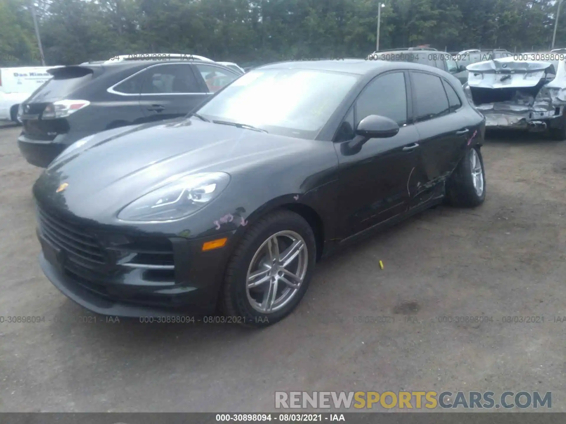 2 Photograph of a damaged car WP1AA2A57LLB09497 PORSCHE MACAN 2020