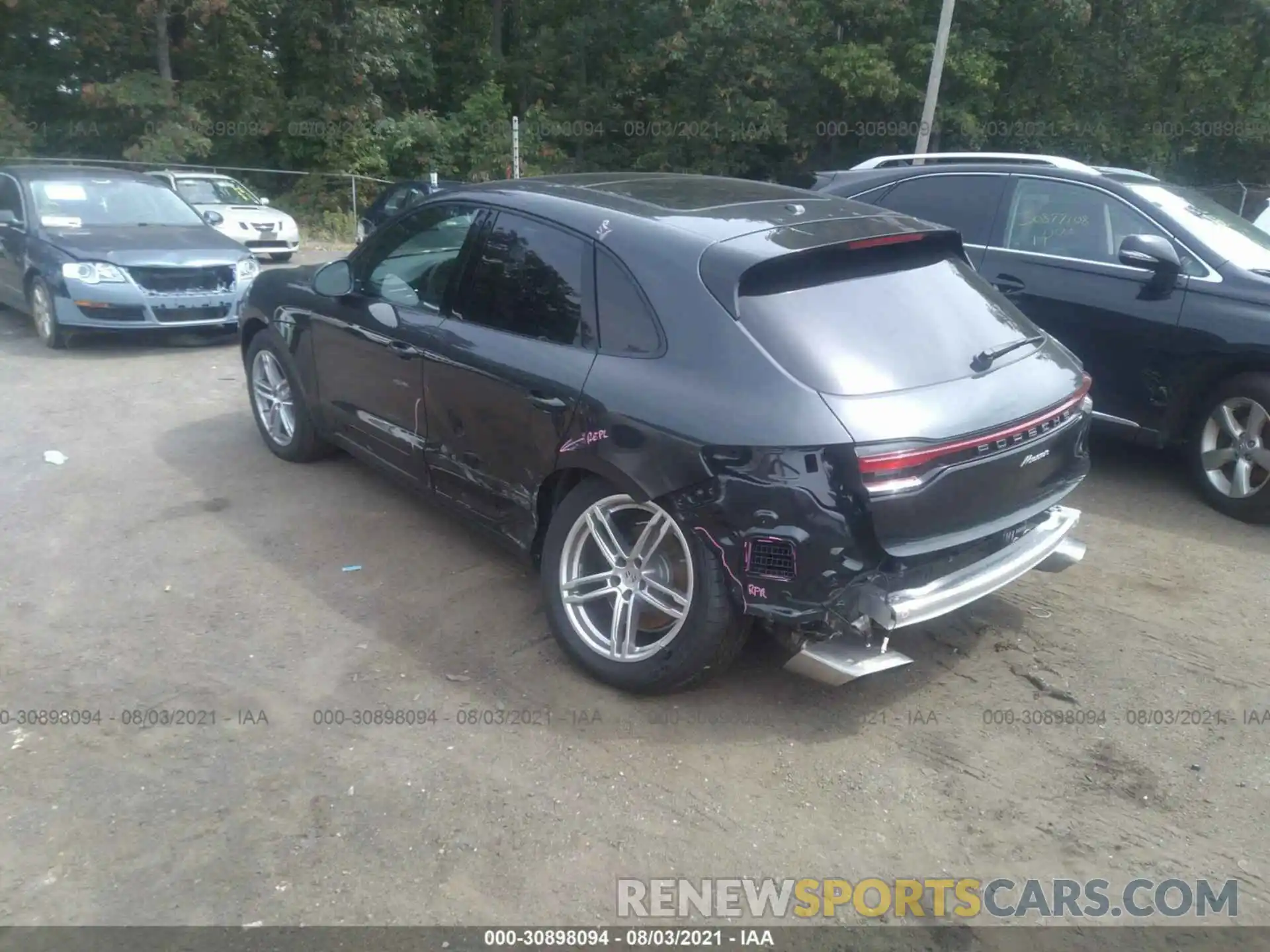 3 Photograph of a damaged car WP1AA2A57LLB09497 PORSCHE MACAN 2020