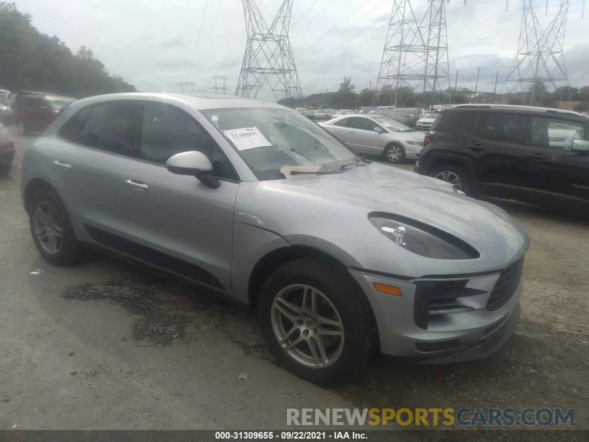 1 Photograph of a damaged car WP1AA2A57LLB13565 PORSCHE MACAN 2020