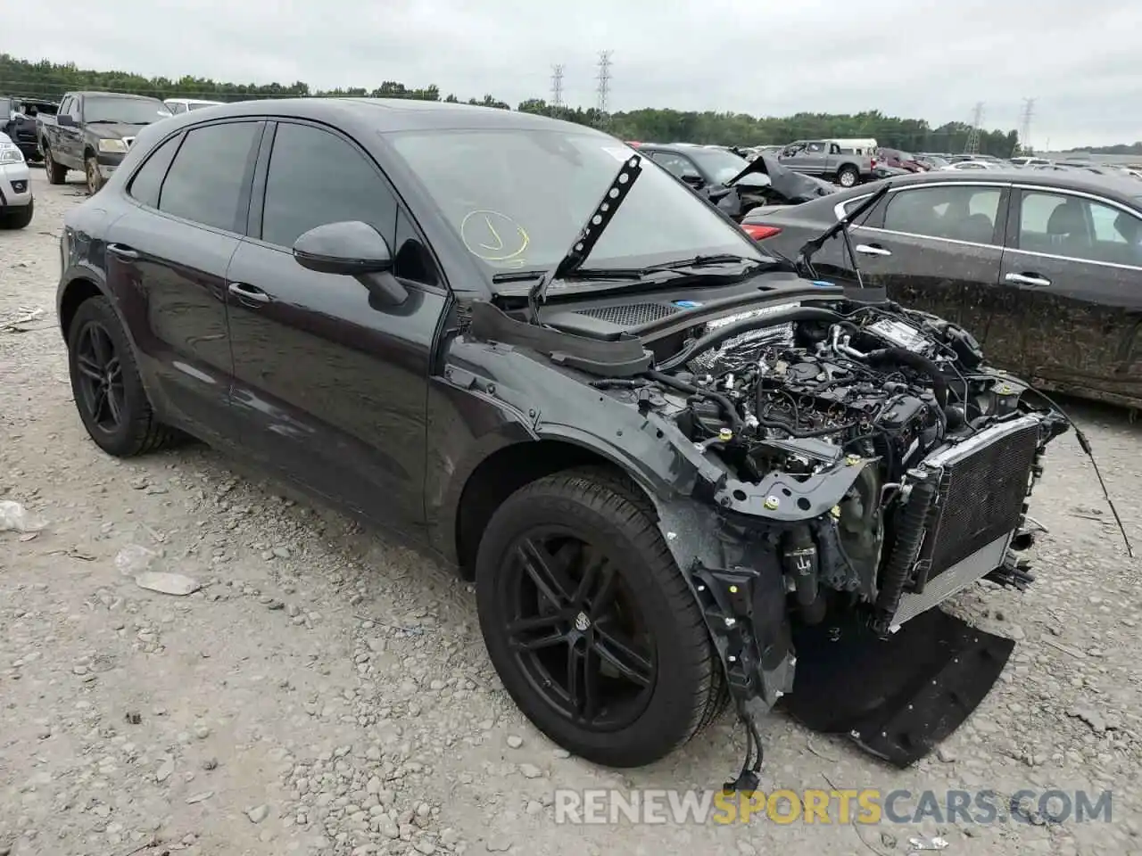 1 Photograph of a damaged car WP1AA2A57LLB13839 PORSCHE MACAN 2020