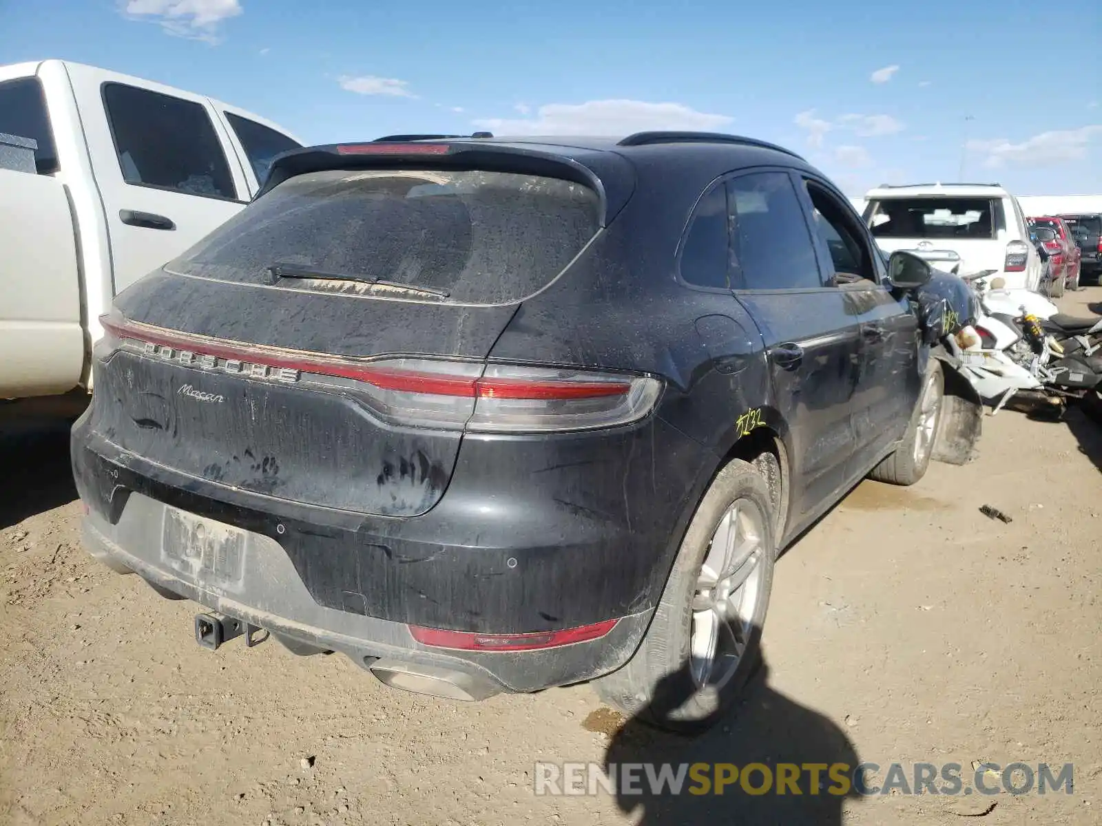 4 Photograph of a damaged car WP1AA2A58LLB01957 PORSCHE MACAN 2020