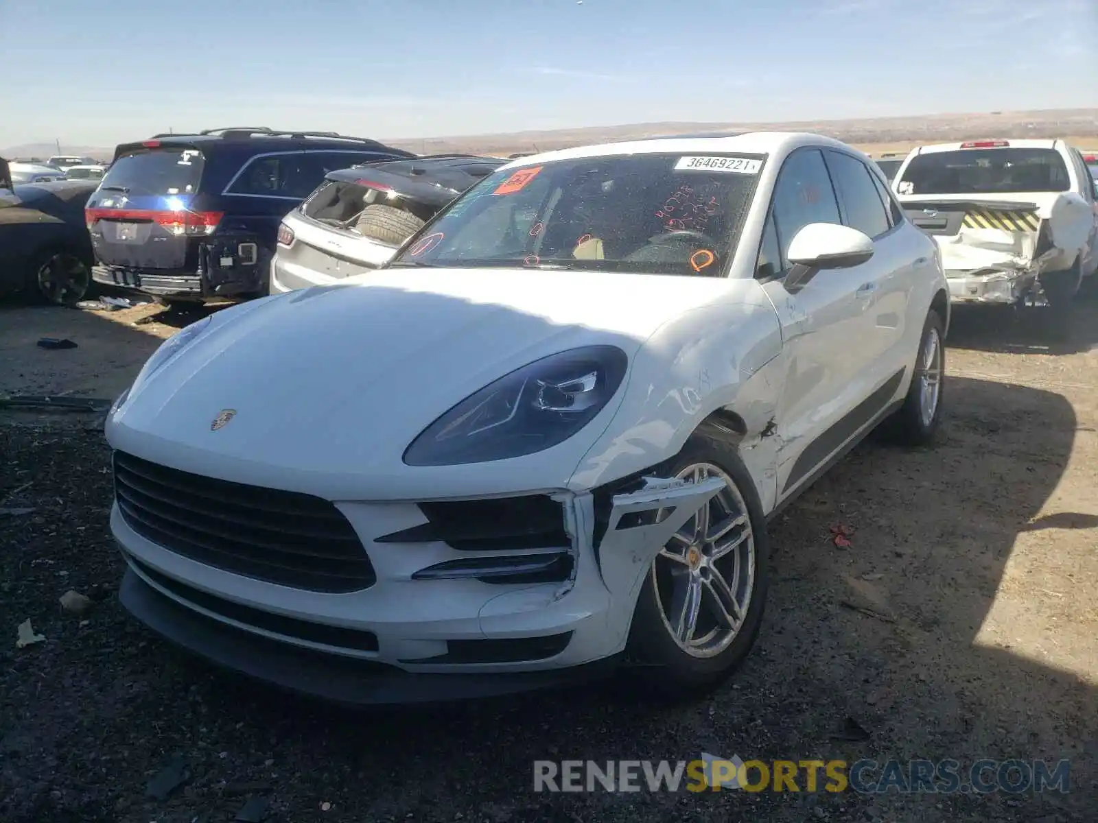 2 Photograph of a damaged car WP1AA2A59LLB01093 PORSCHE MACAN 2020