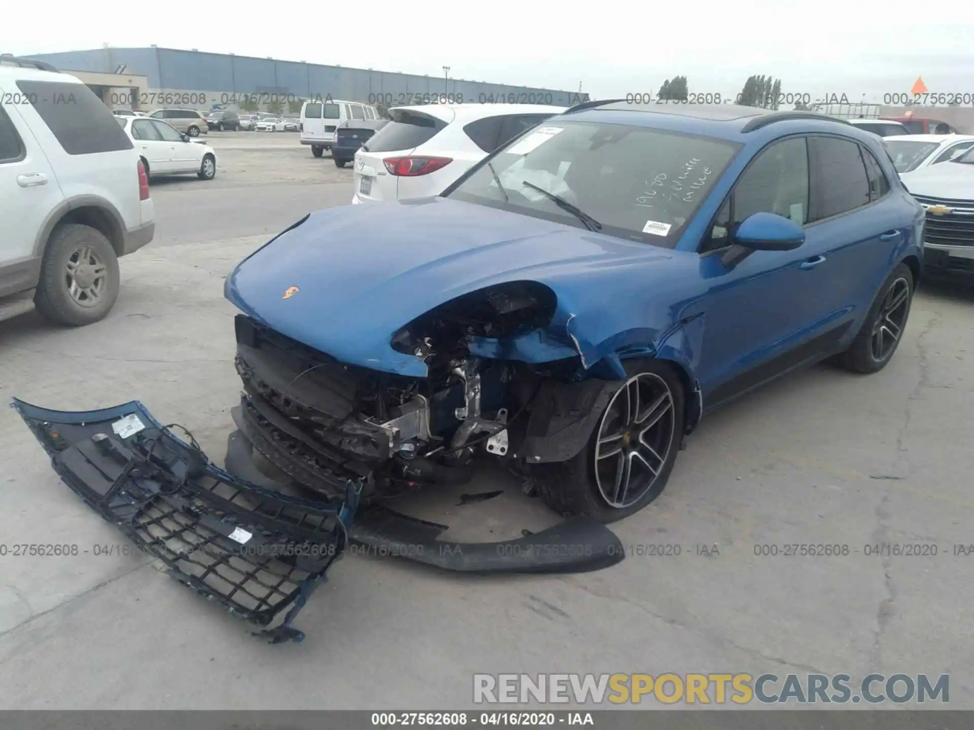 2 Photograph of a damaged car WP1AA2A59LLB01790 PORSCHE MACAN 2020