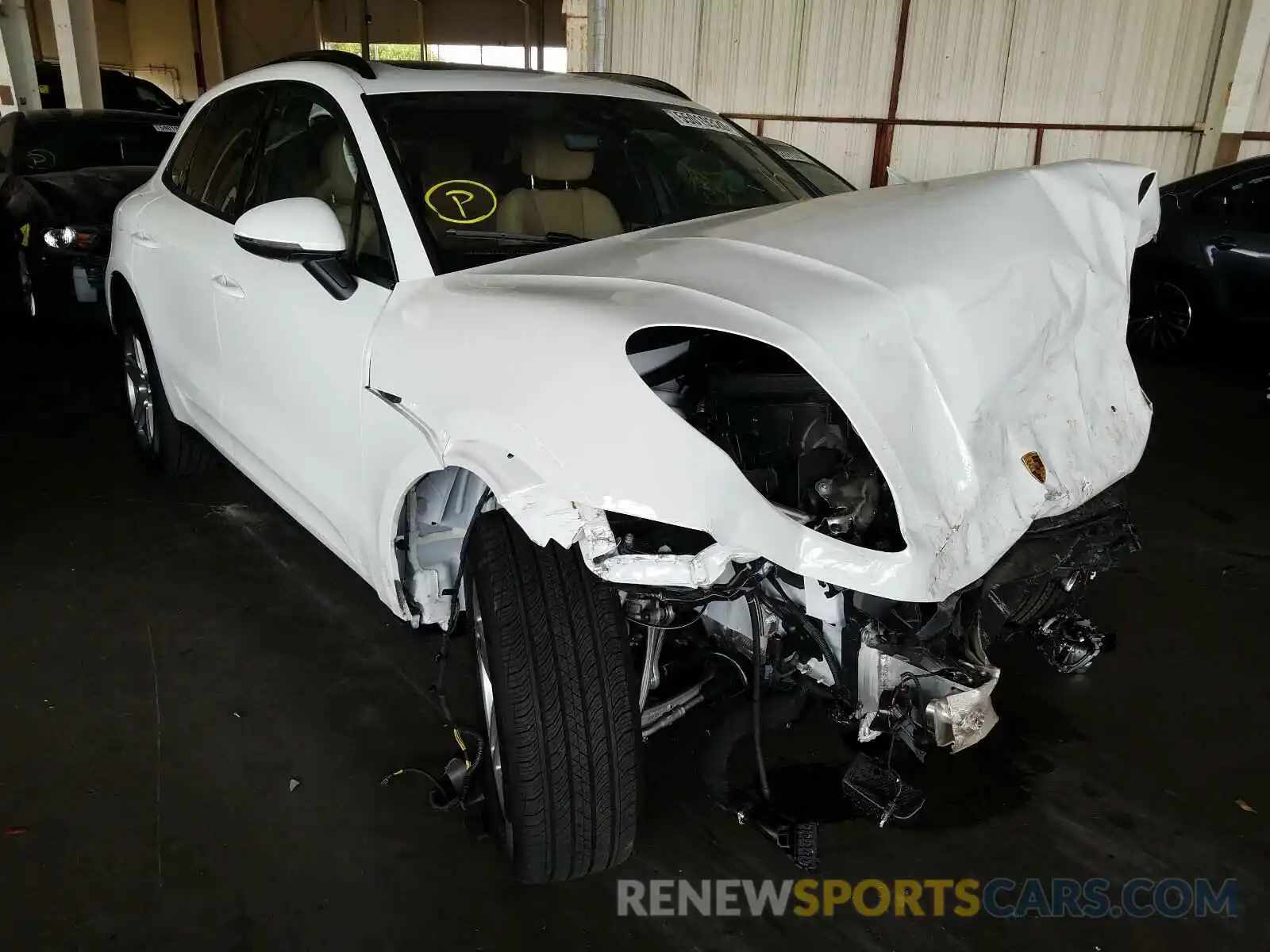 1 Photograph of a damaged car WP1AA2A59LLB11753 PORSCHE MACAN 2020