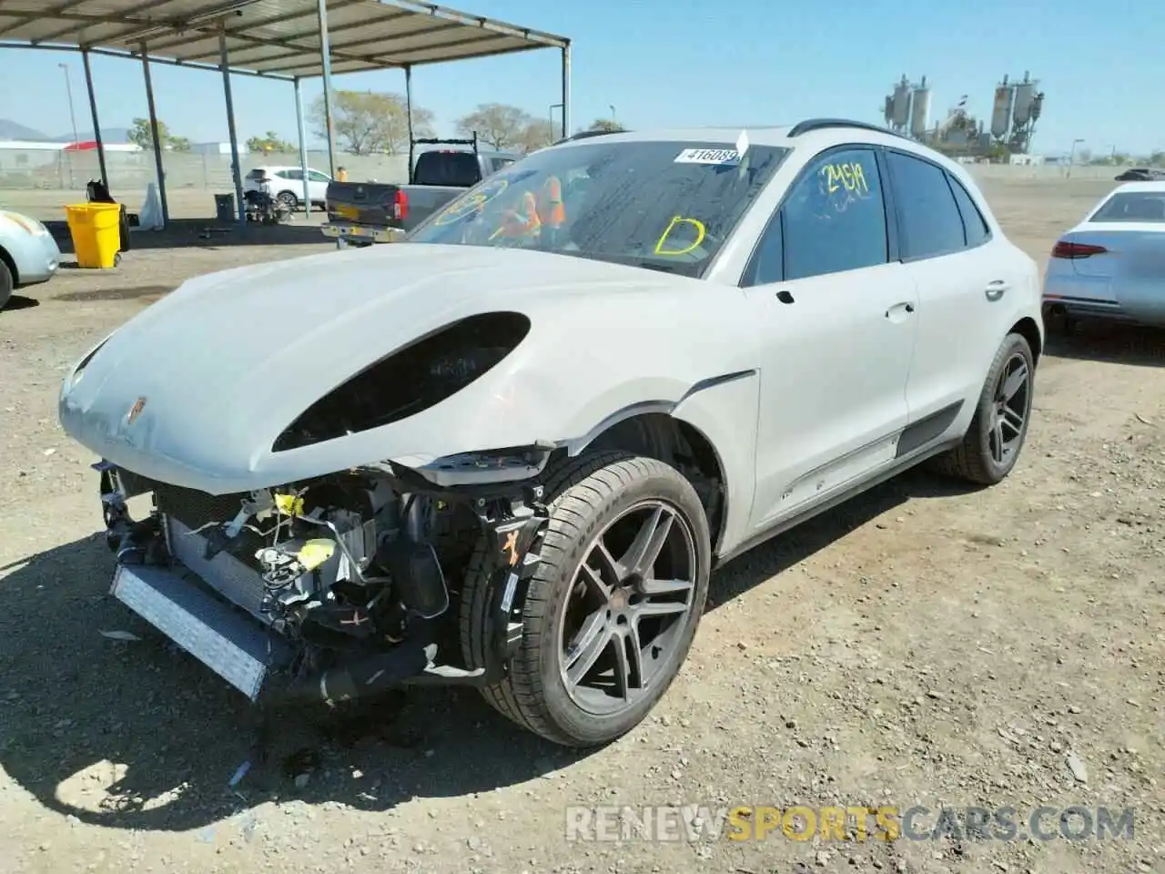 2 Photograph of a damaged car WP1AA2A59LLB12191 PORSCHE MACAN 2020