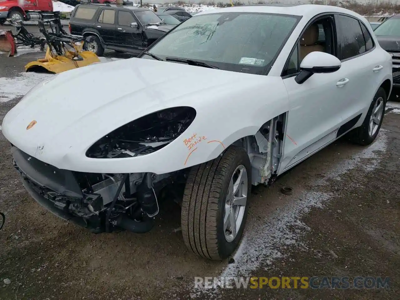 2 Photograph of a damaged car WP1AA2A59LLB12837 PORSCHE MACAN 2020