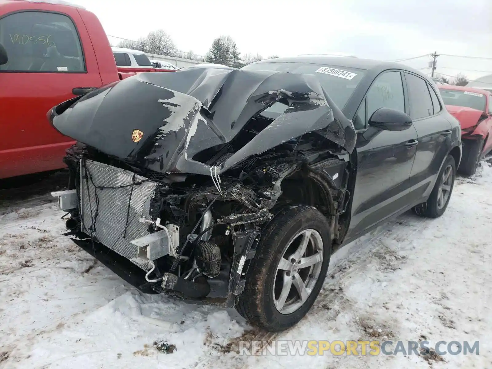 2 Photograph of a damaged car WP1AA2A5XLLB01037 PORSCHE MACAN 2020