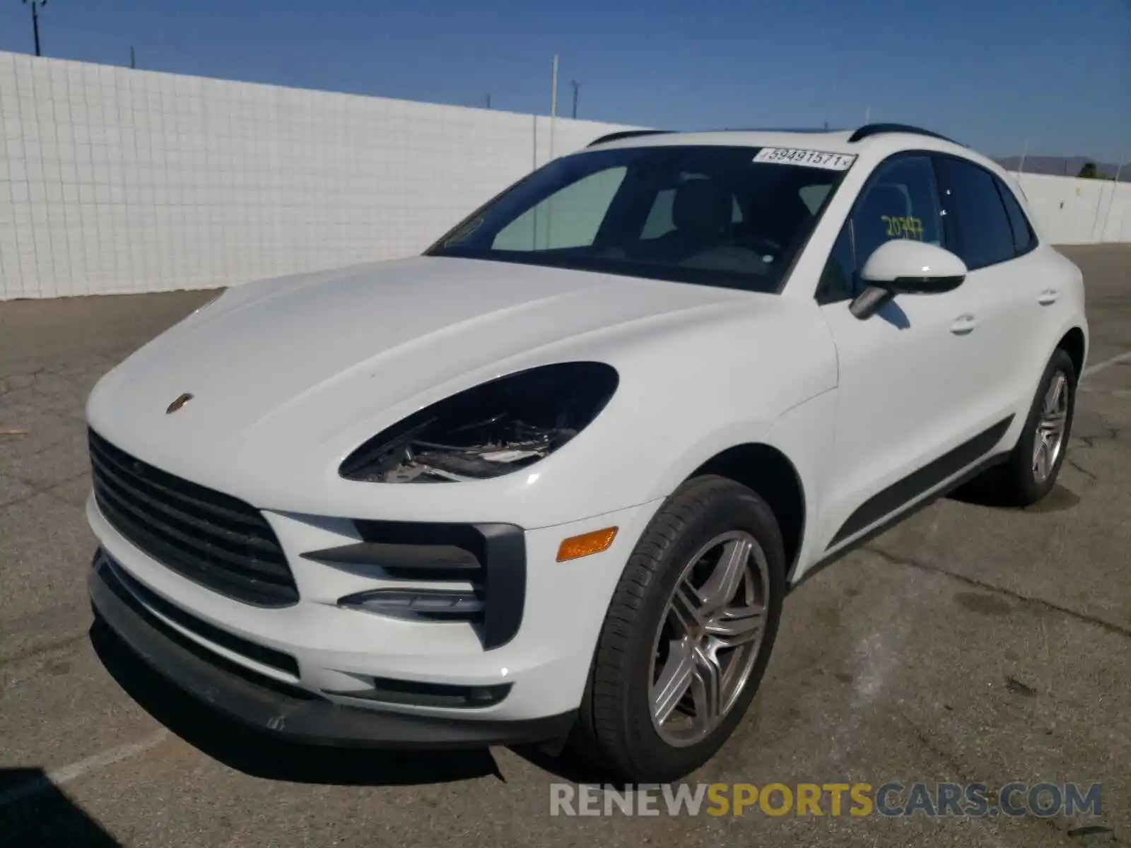 2 Photograph of a damaged car WP1AA2A5XLLB02060 PORSCHE MACAN 2020