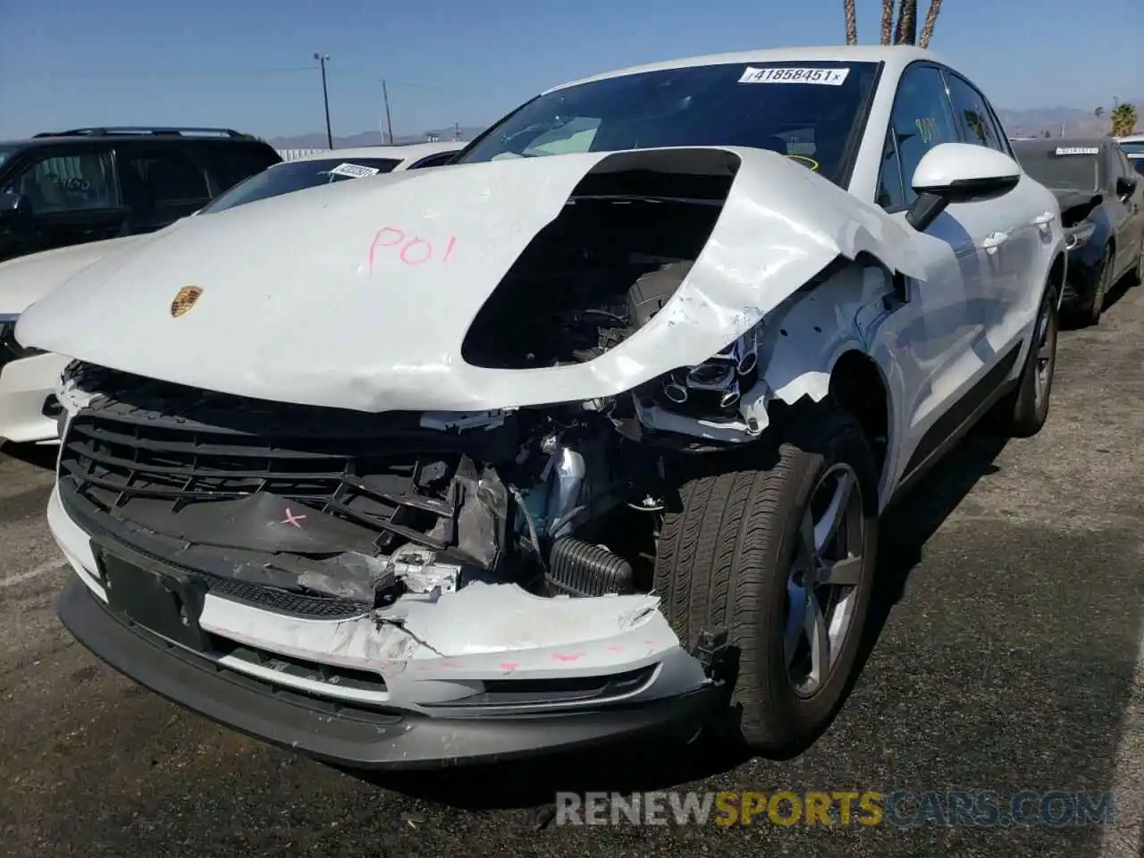 2 Photograph of a damaged car WP1AA2A5XLLB09266 PORSCHE MACAN 2020