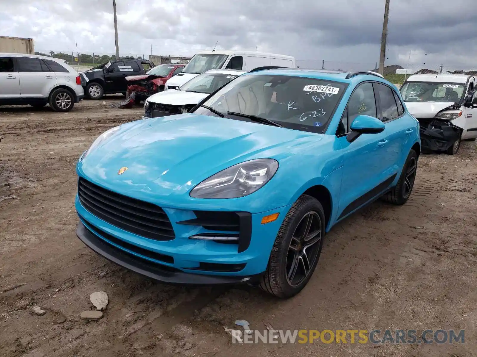 2 Photograph of a damaged car WP1AA2A5XLLB15195 PORSCHE MACAN 2020