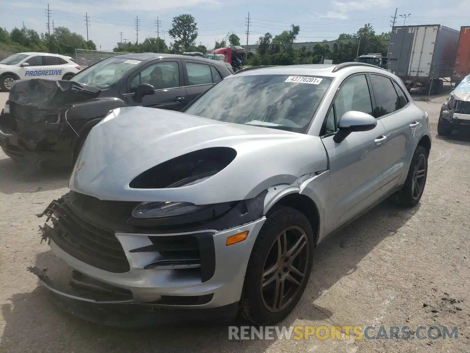 2 Photograph of a damaged car WP1AB2A51LLB30794 PORSCHE MACAN 2020