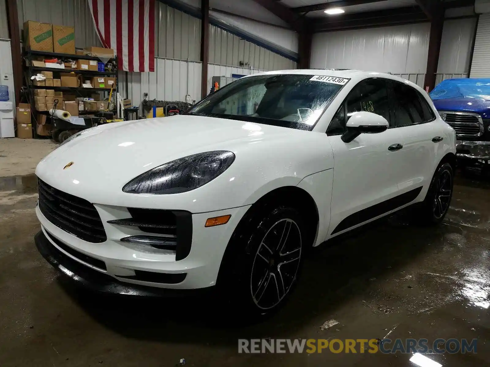 2 Photograph of a damaged car WP1AB2A51LLB34358 PORSCHE MACAN 2020