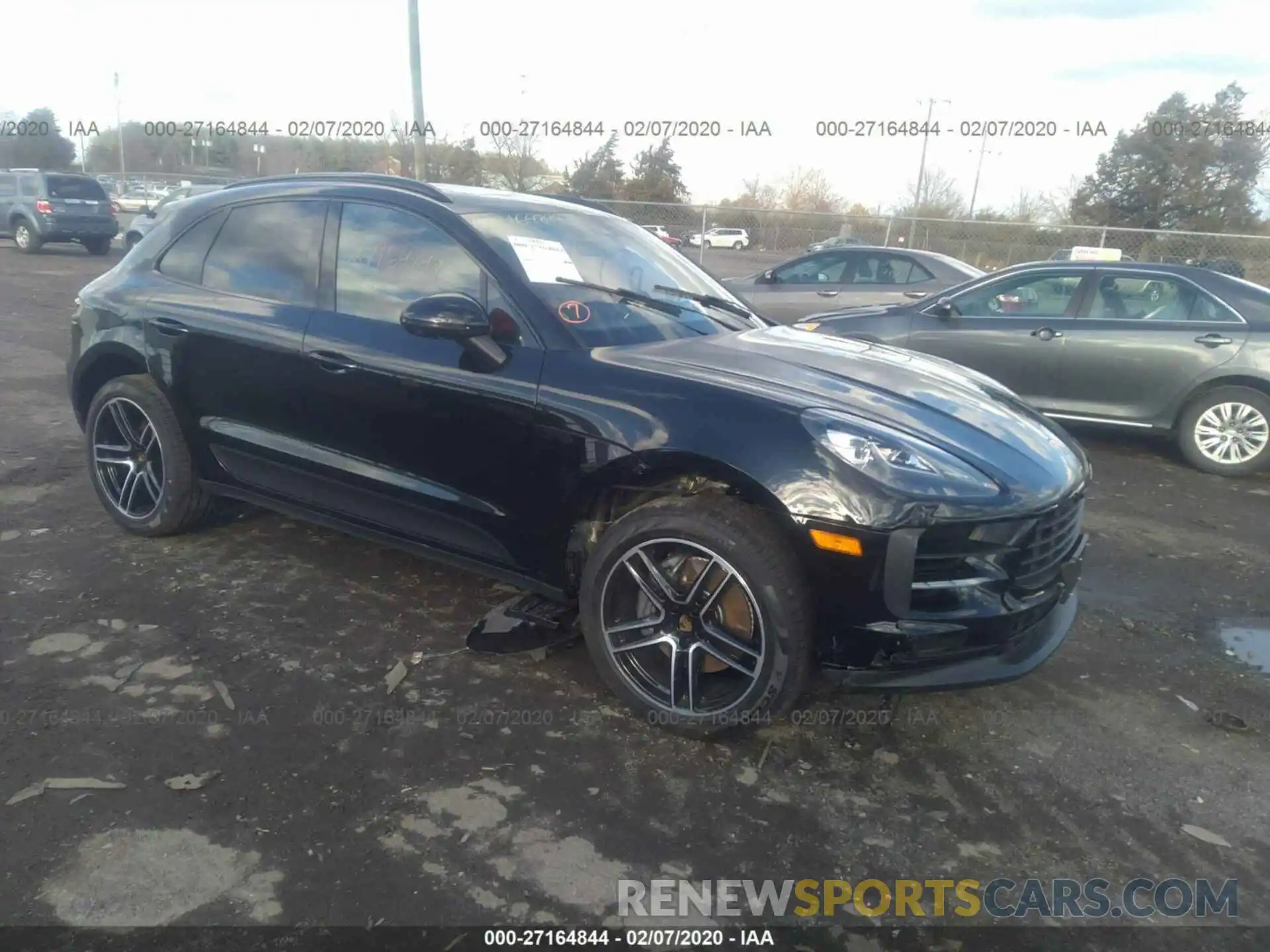 1 Photograph of a damaged car WP1AB2A52LLB34109 PORSCHE MACAN 2020