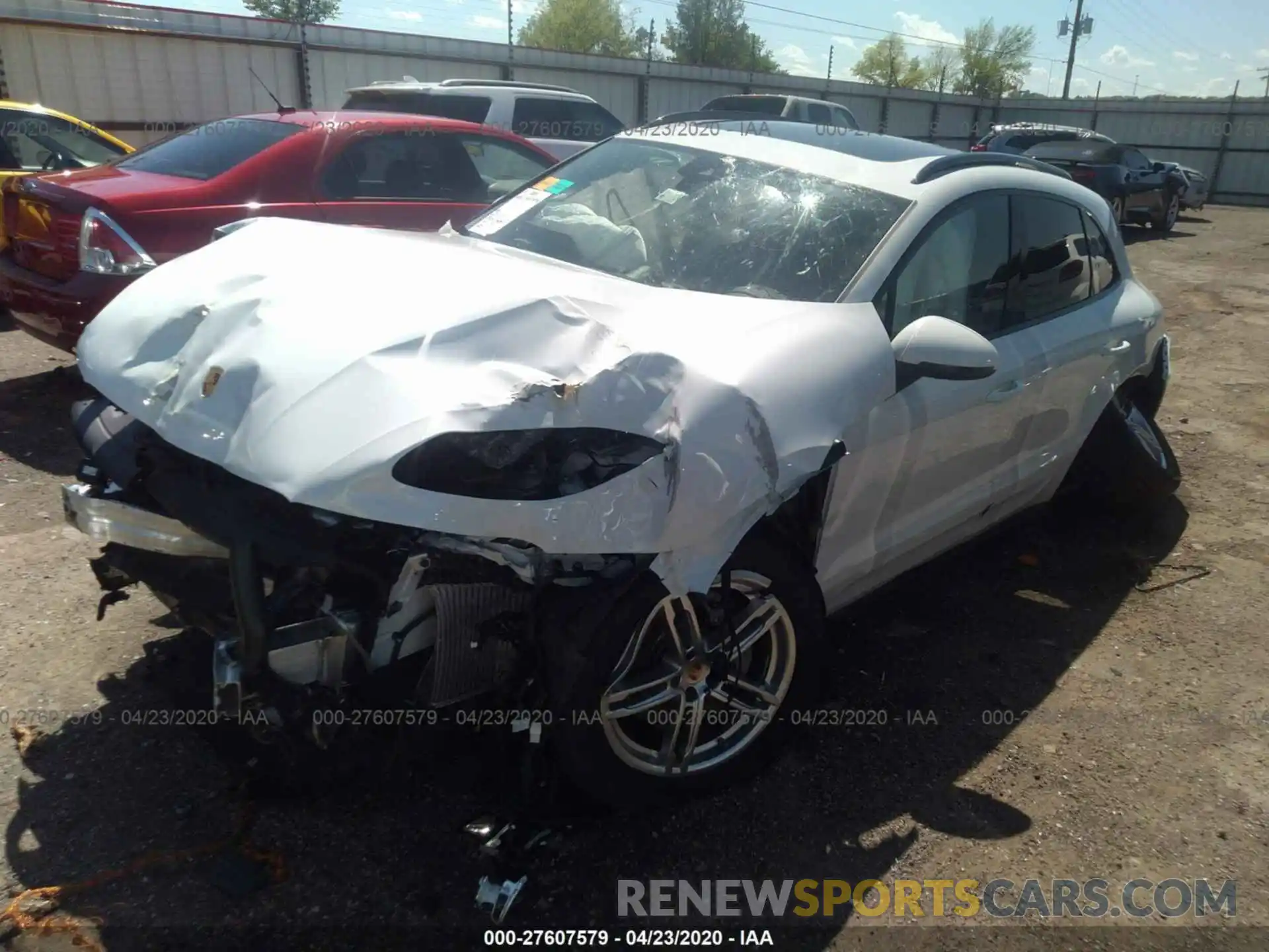 2 Photograph of a damaged car WP1AB2A52LLB35034 PORSCHE MACAN 2020