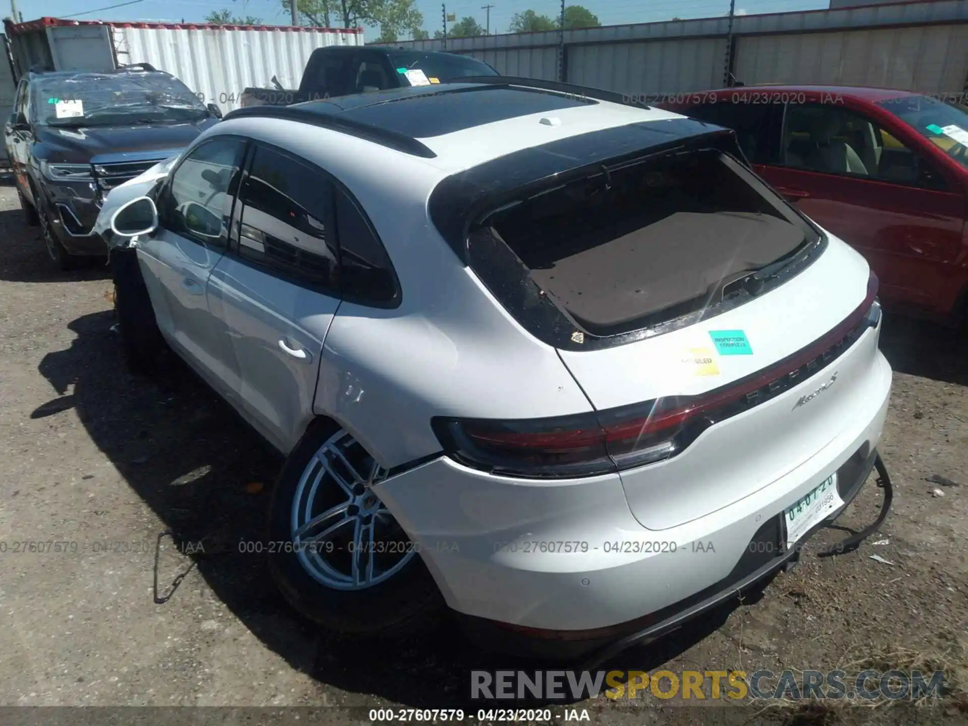 3 Photograph of a damaged car WP1AB2A52LLB35034 PORSCHE MACAN 2020