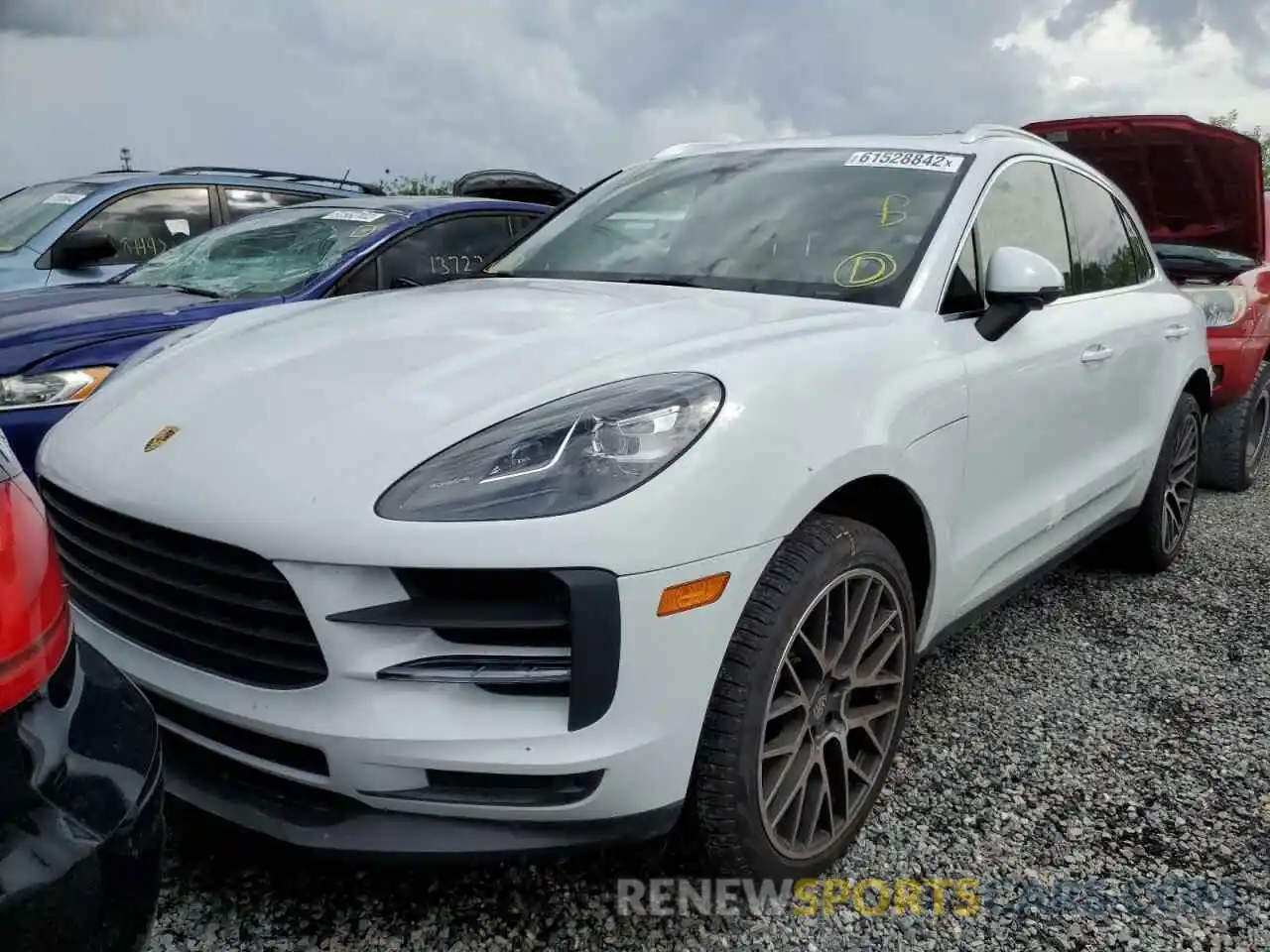 2 Photograph of a damaged car WP1AB2A53LLB31428 PORSCHE MACAN 2020