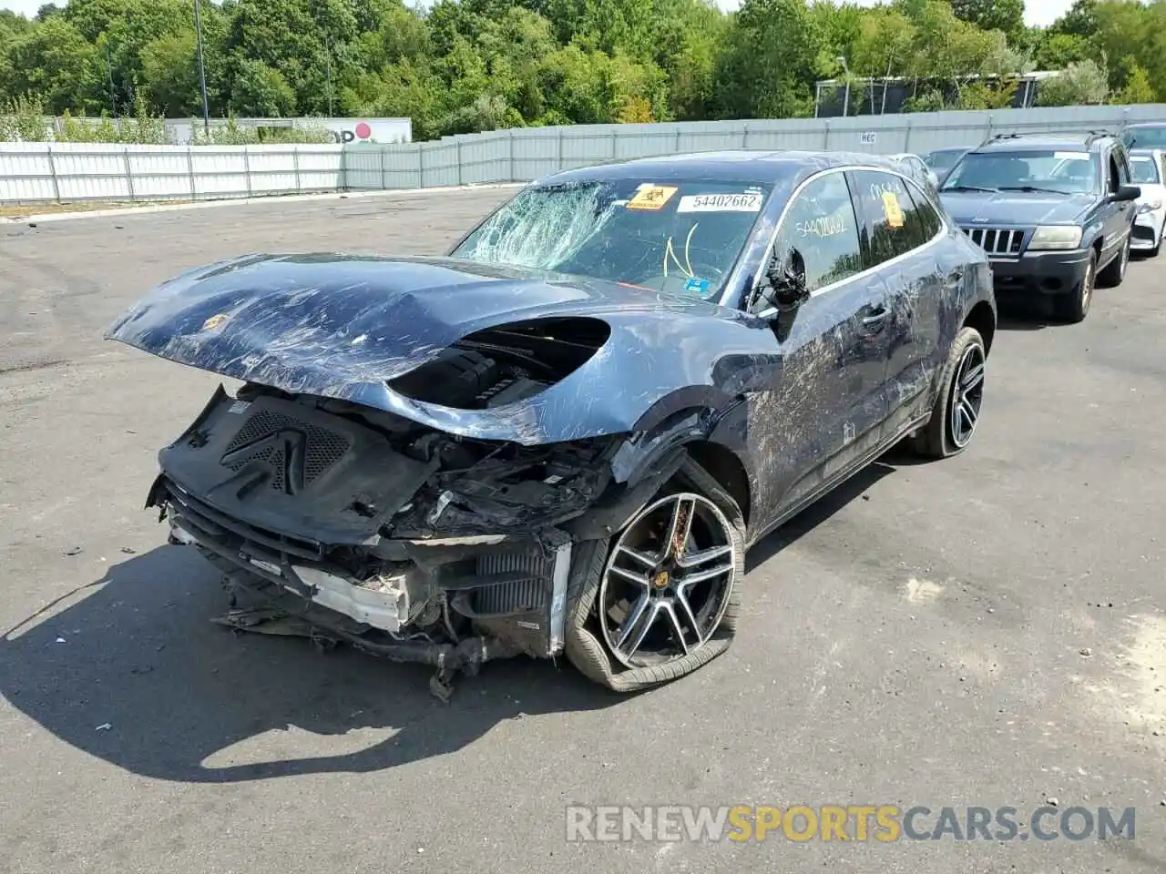 2 Photograph of a damaged car WP1AB2A53LLB34488 PORSCHE MACAN 2020