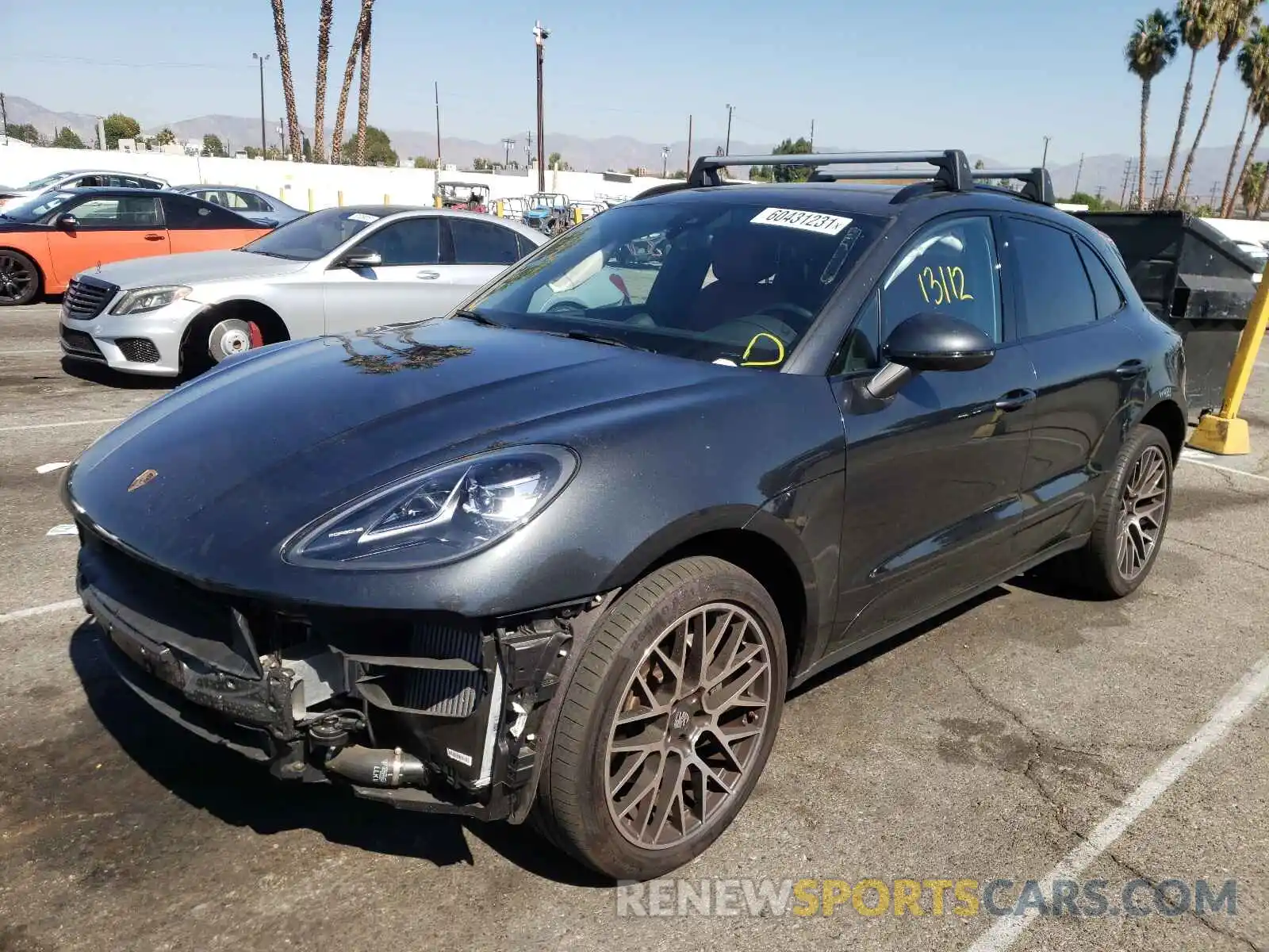 2 Photograph of a damaged car WP1AB2A54LLB30384 PORSCHE MACAN 2020