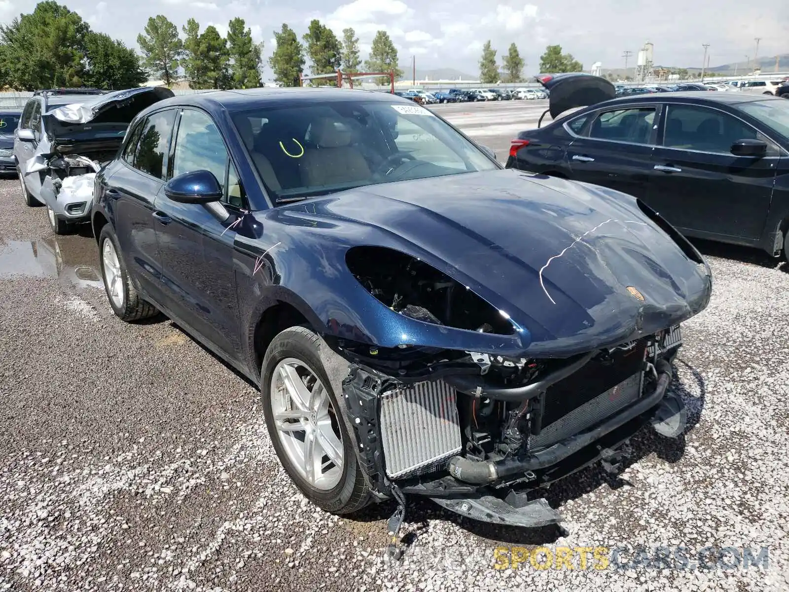 1 Photograph of a damaged car WP1AB2A54LLB33639 PORSCHE MACAN 2020