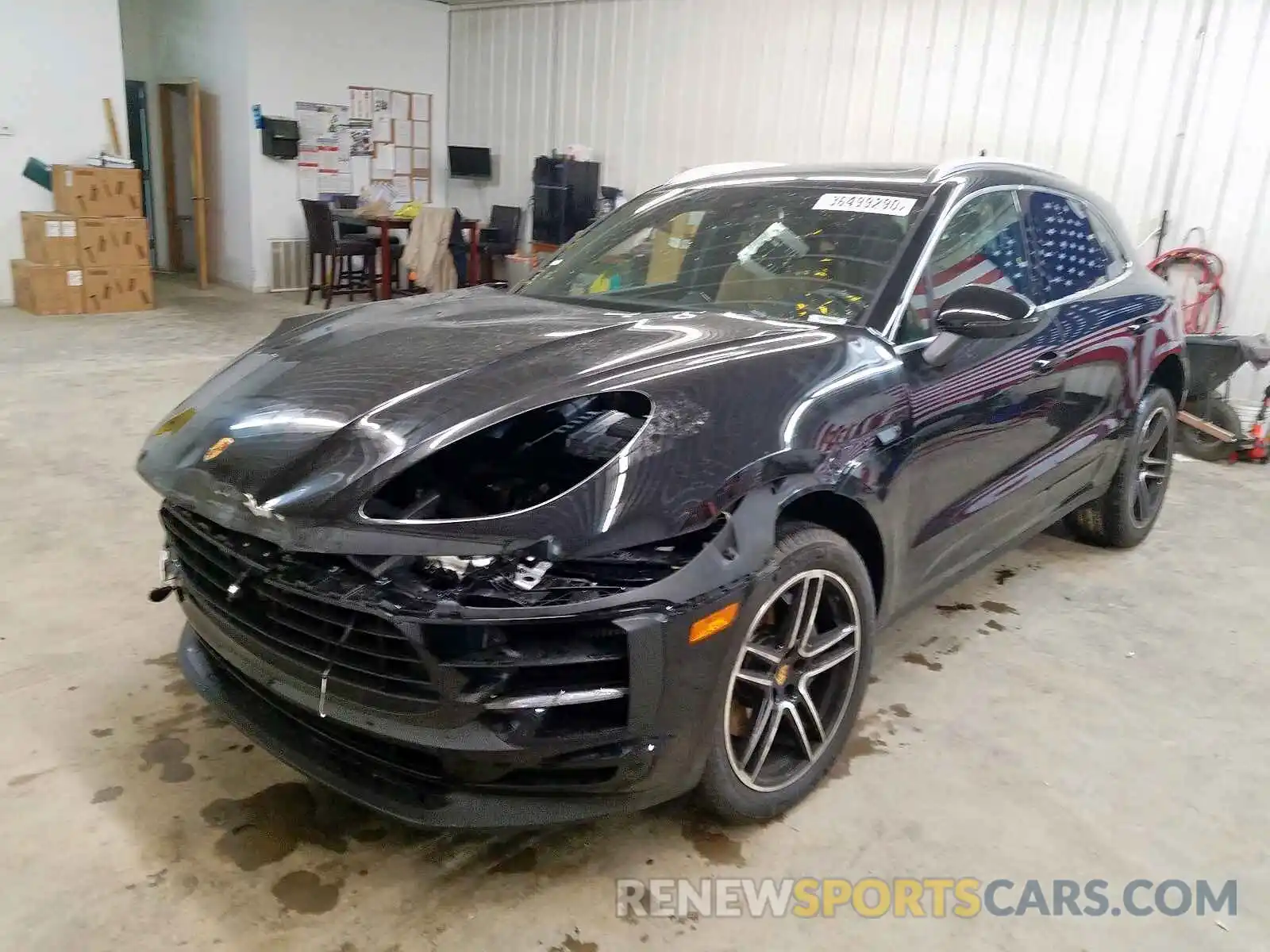 2 Photograph of a damaged car WP1AB2A54LLB34225 PORSCHE MACAN 2020