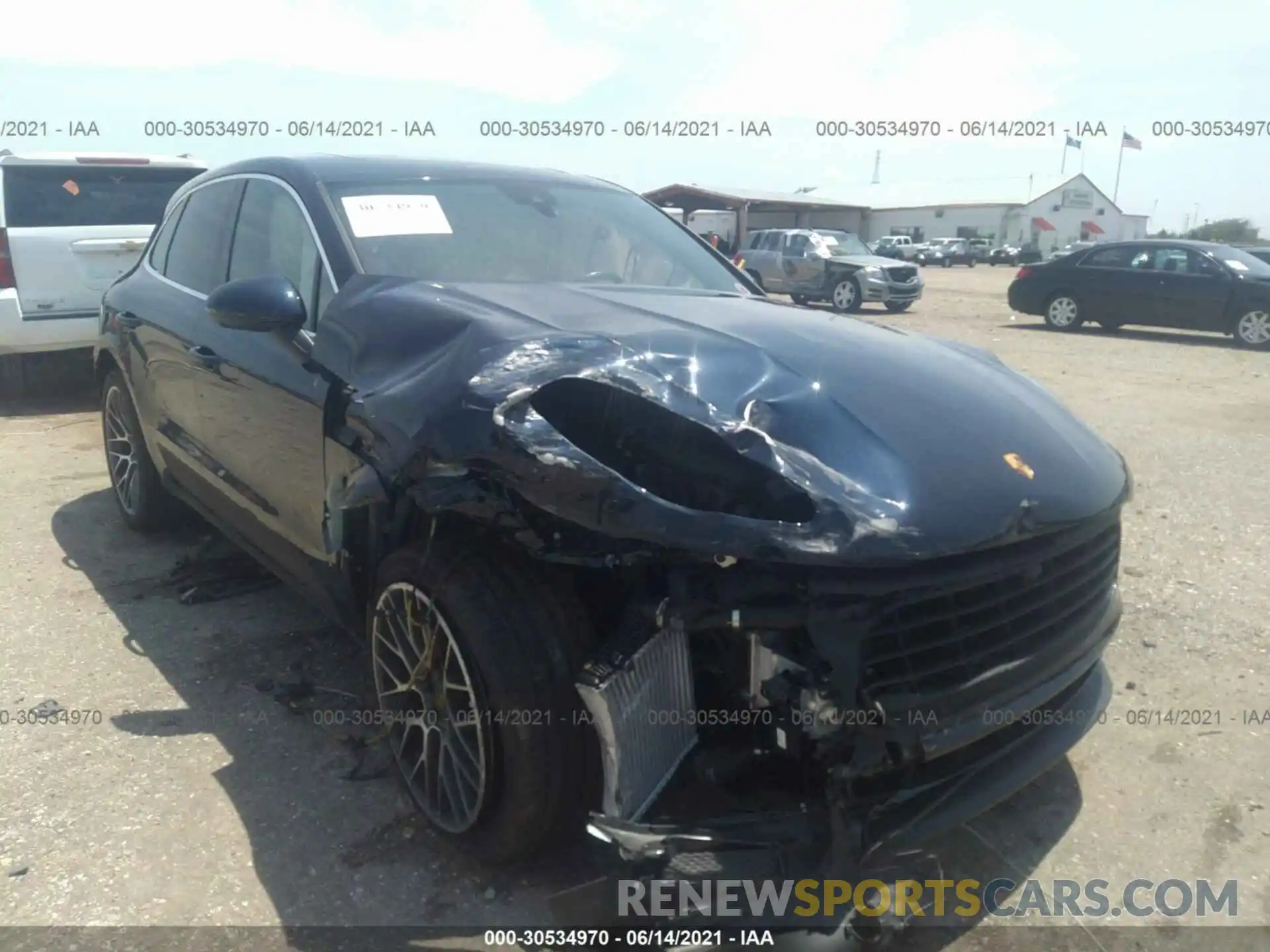 1 Photograph of a damaged car WP1AB2A55LLB37294 PORSCHE MACAN 2020