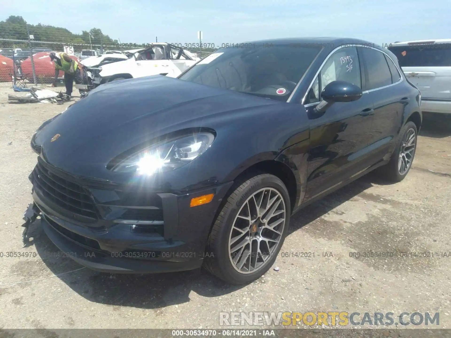 2 Photograph of a damaged car WP1AB2A55LLB37294 PORSCHE MACAN 2020