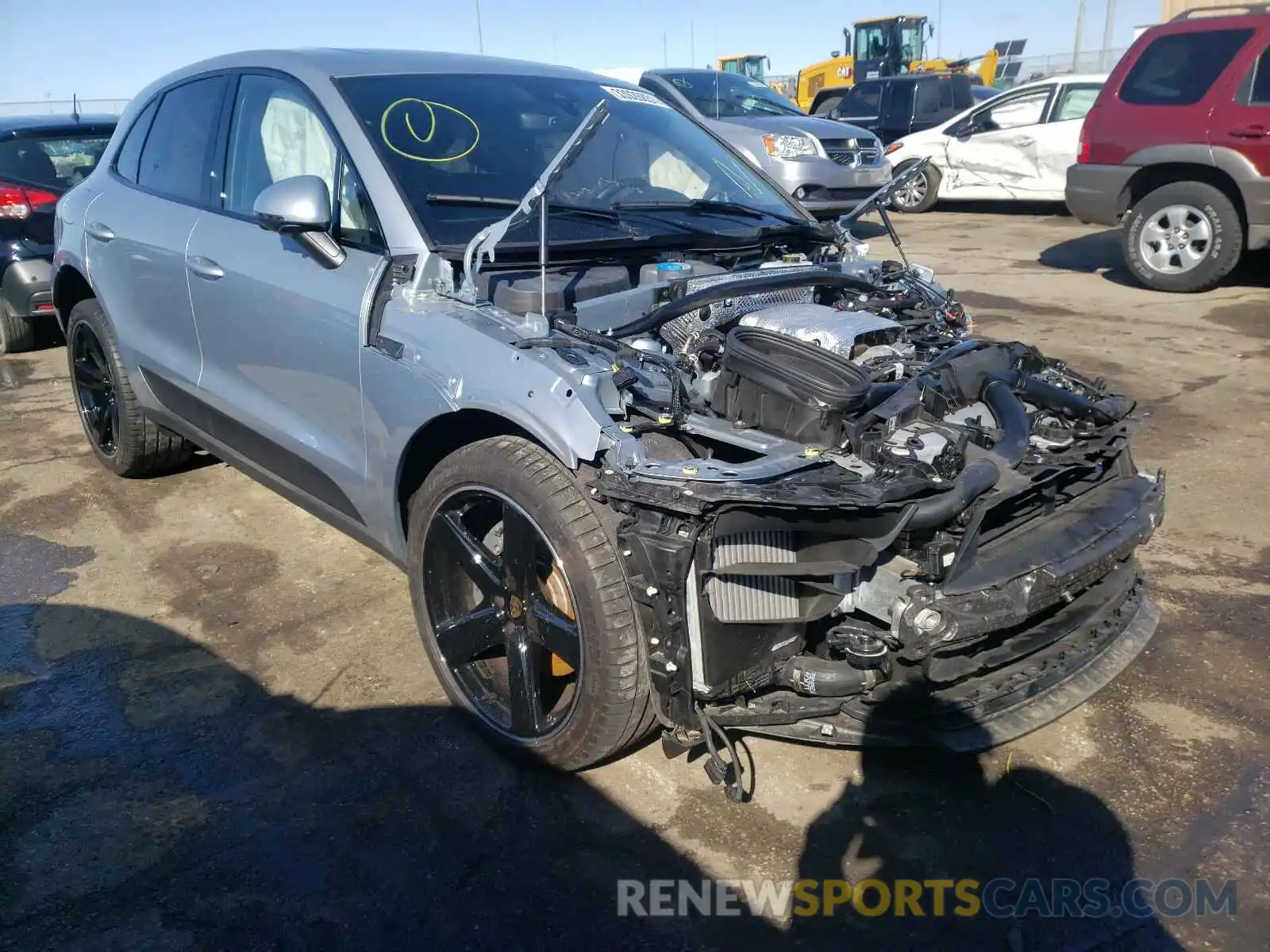 1 Photograph of a damaged car WP1AB2A56LLB32721 PORSCHE MACAN 2020