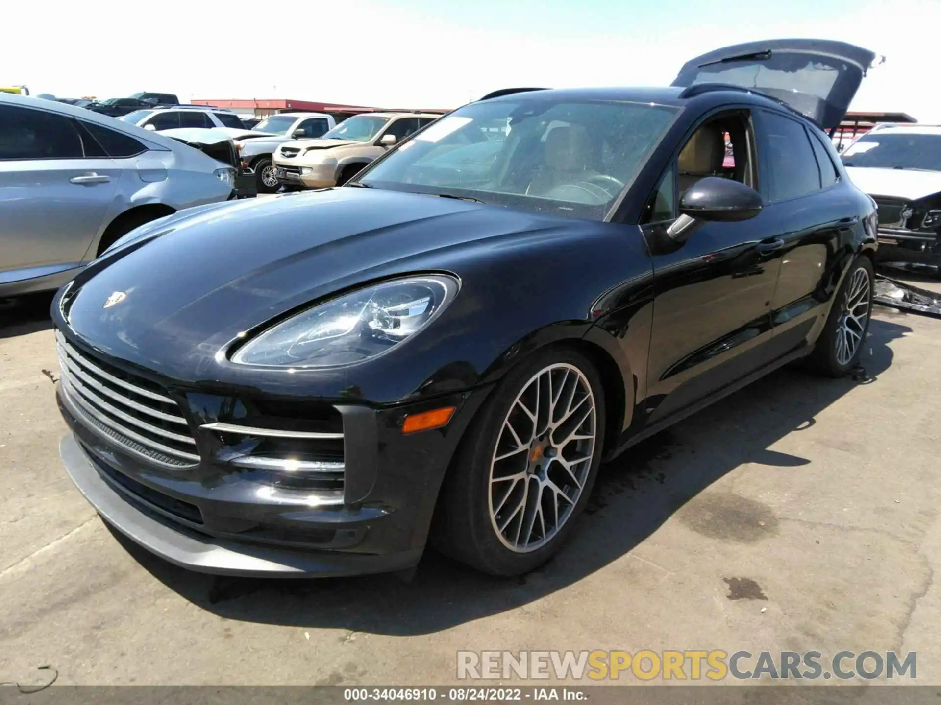 2 Photograph of a damaged car WP1AB2A57LLB30346 PORSCHE MACAN 2020