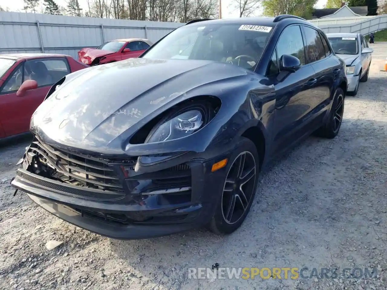 2 Photograph of a damaged car WP1AB2A57LLB34168 PORSCHE MACAN 2020