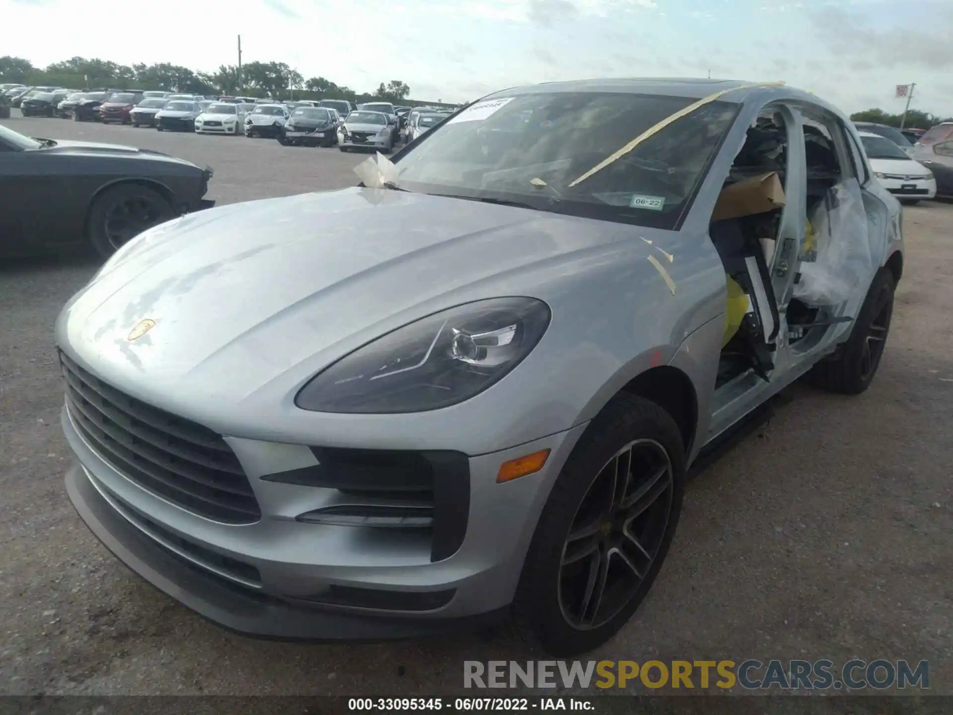 2 Photograph of a damaged car WP1AB2A57LLB36356 PORSCHE MACAN 2020