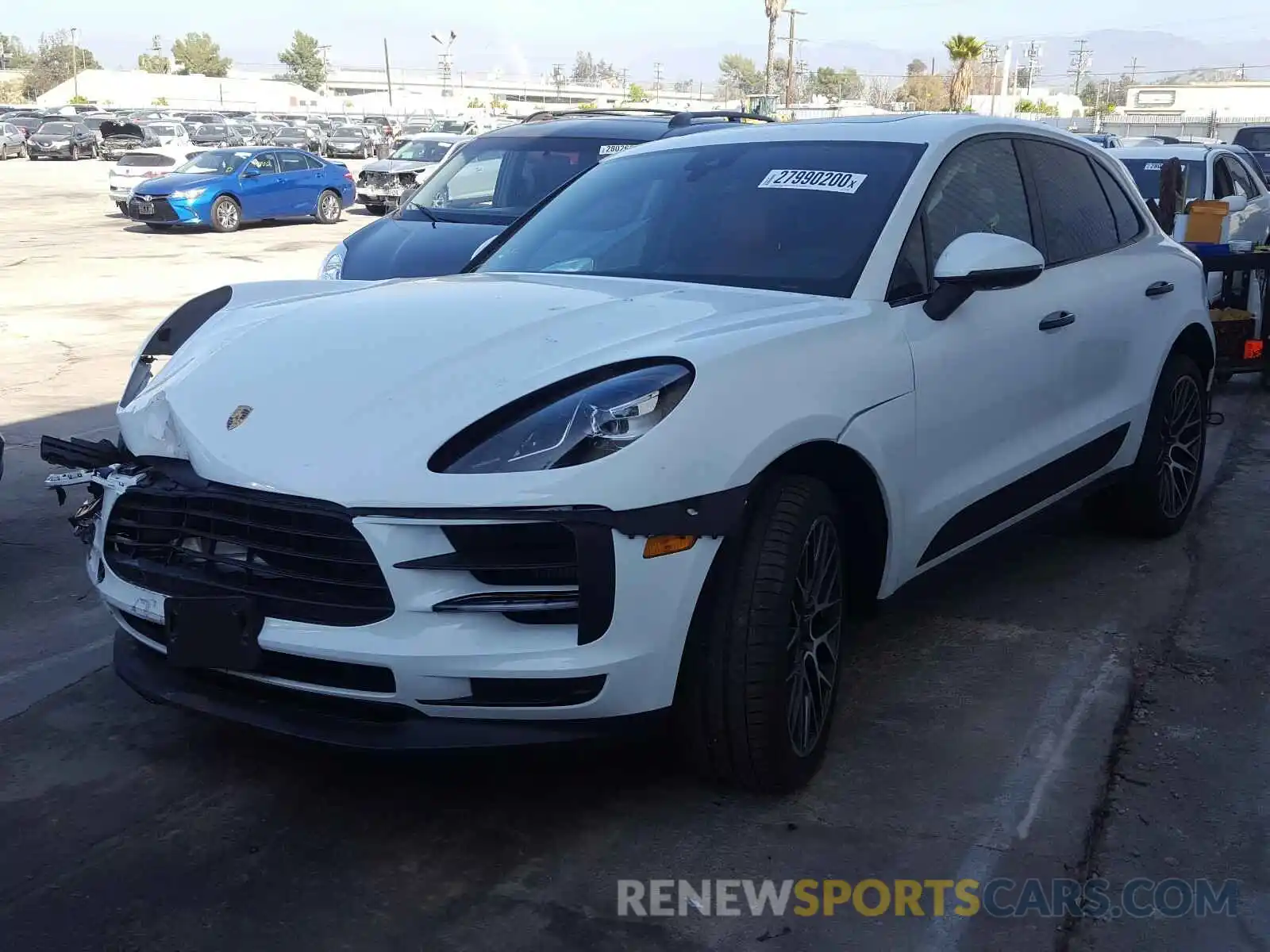 2 Photograph of a damaged car WP1AB2A58LLB31909 PORSCHE MACAN 2020